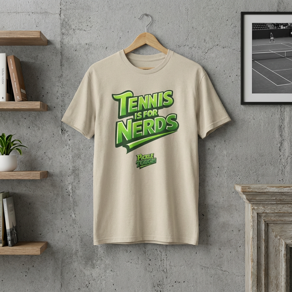"Tennis Is for Nerds" Pickleball T-Shirt — 100% Cotton T-Shirt Unisex