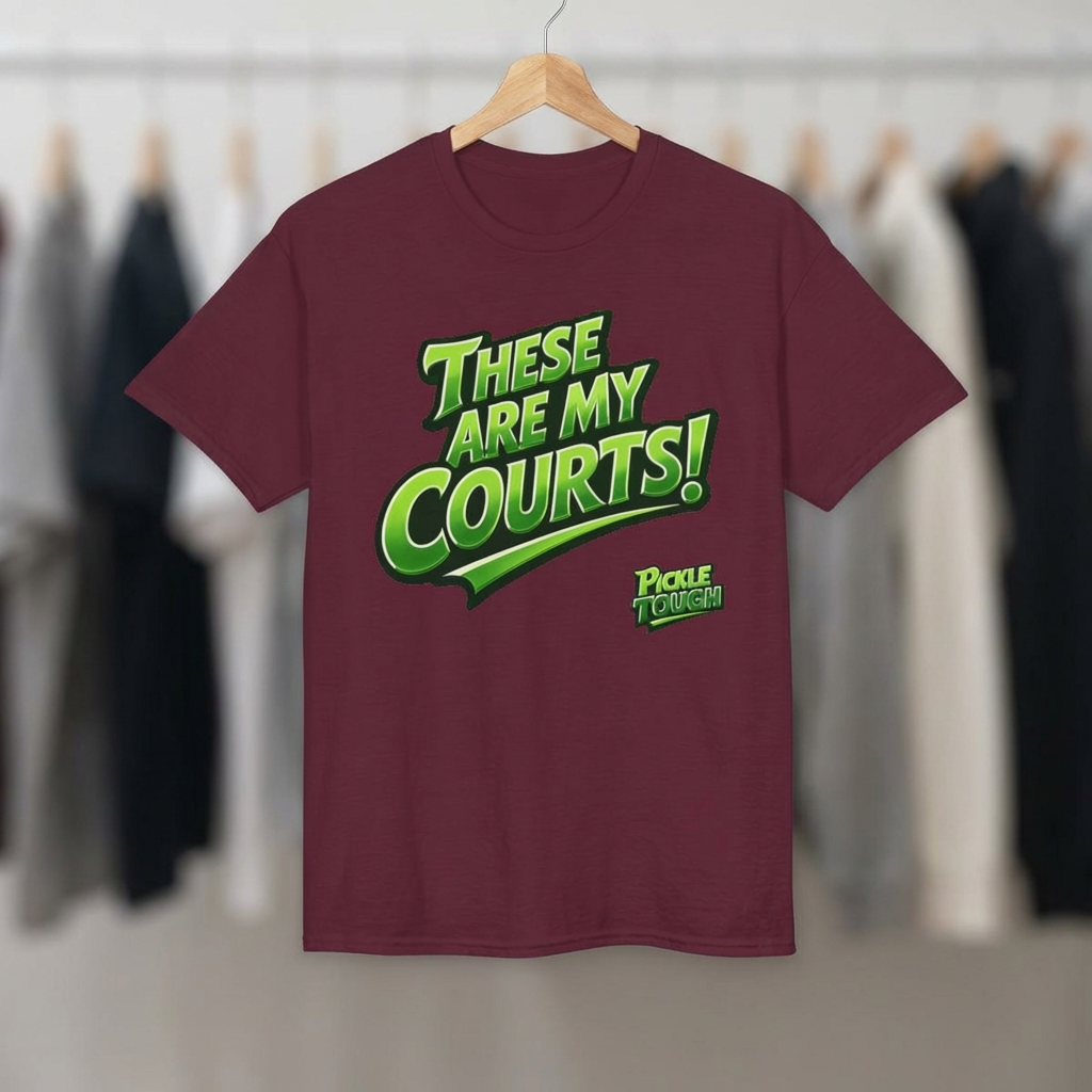 "These Are My Courts!" Pickleball T-Shirt — Unisex DryBlend® T-Shirt