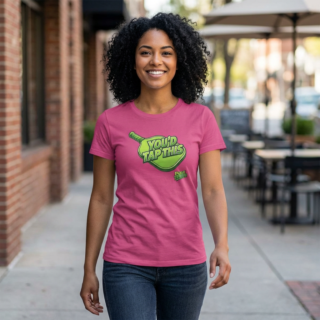 "You'd Tap This" Pickleball T-Shirt — Women's Lightweight Breathable T‑Shirt