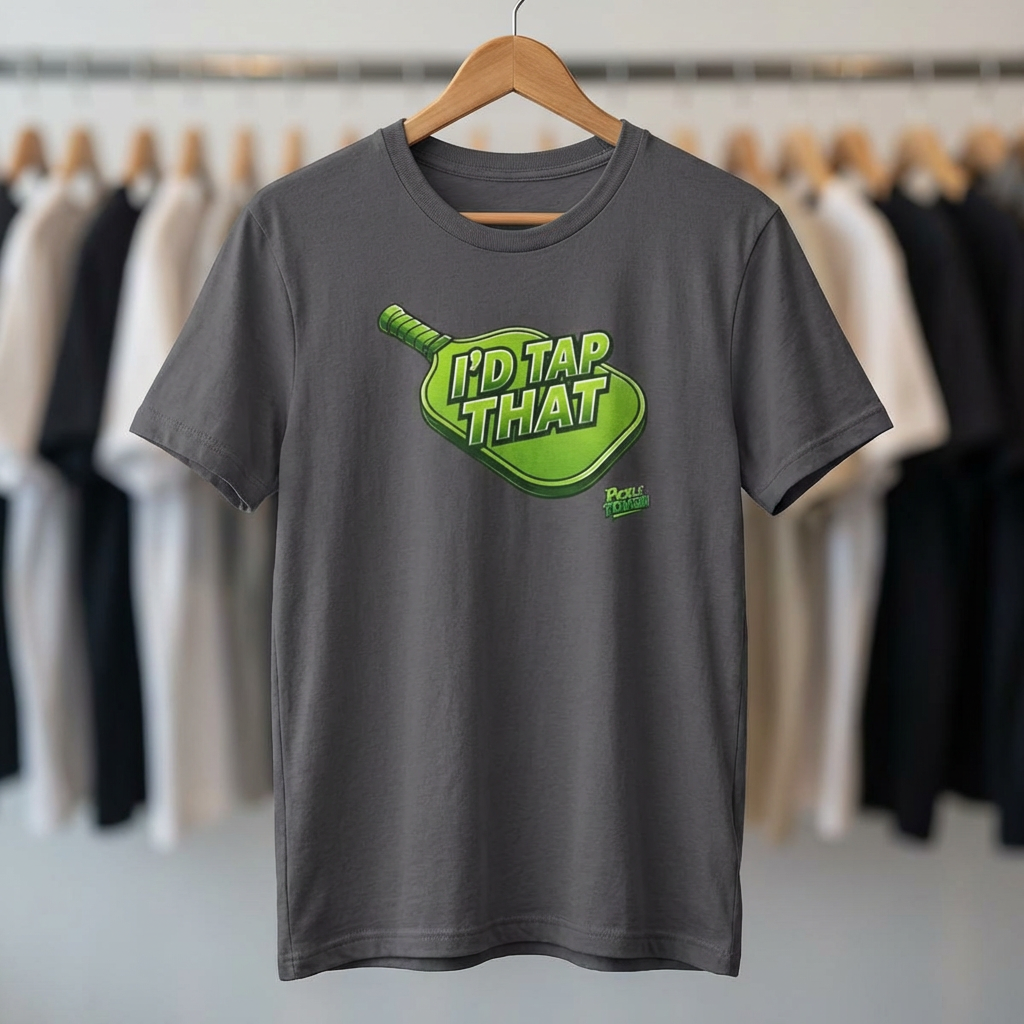 "I'd Tap That"  Pickleball T-Shirt — 100% Cotton T-Shirt Unisex