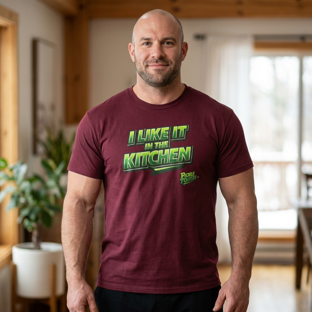 "I Like It in the Kitchen" Pickleball T-Shirt — 100% Cotton T-Shirt Unisex