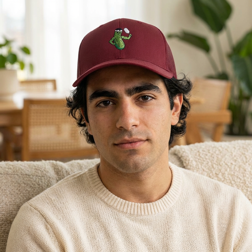 Pickleman Logo Trucker Cap — Patch Snapback