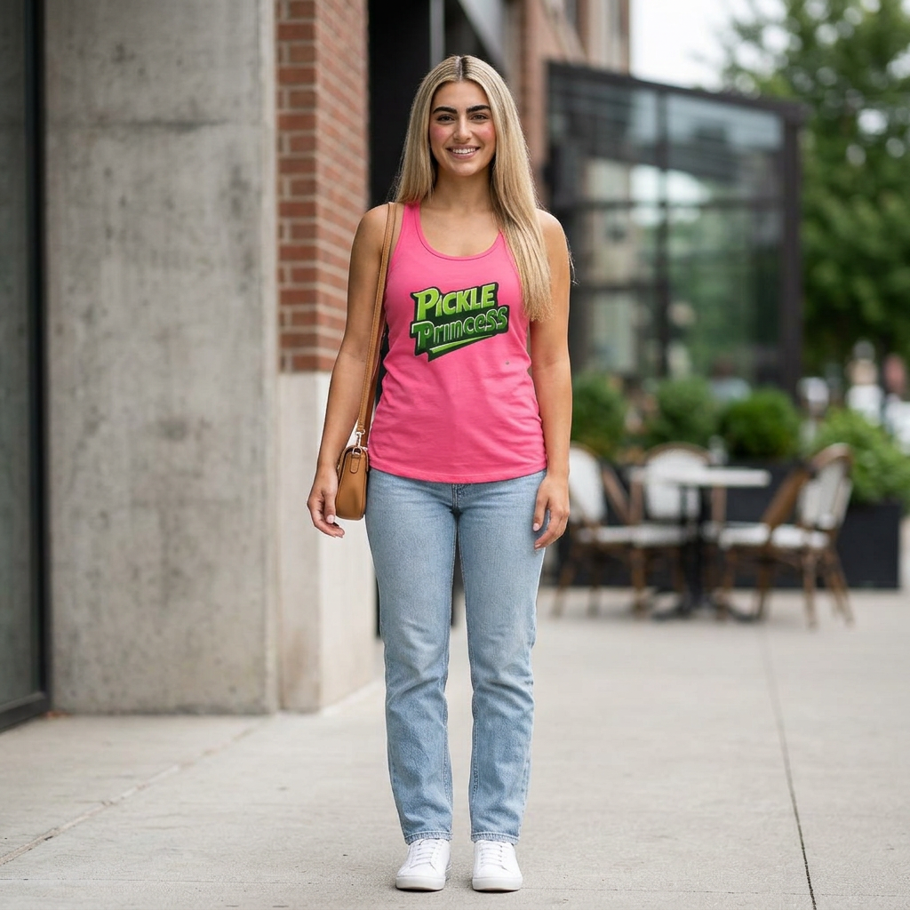 "Pickle Princess" Pickleball Tank Top- Women's Ideal Racerback Tank