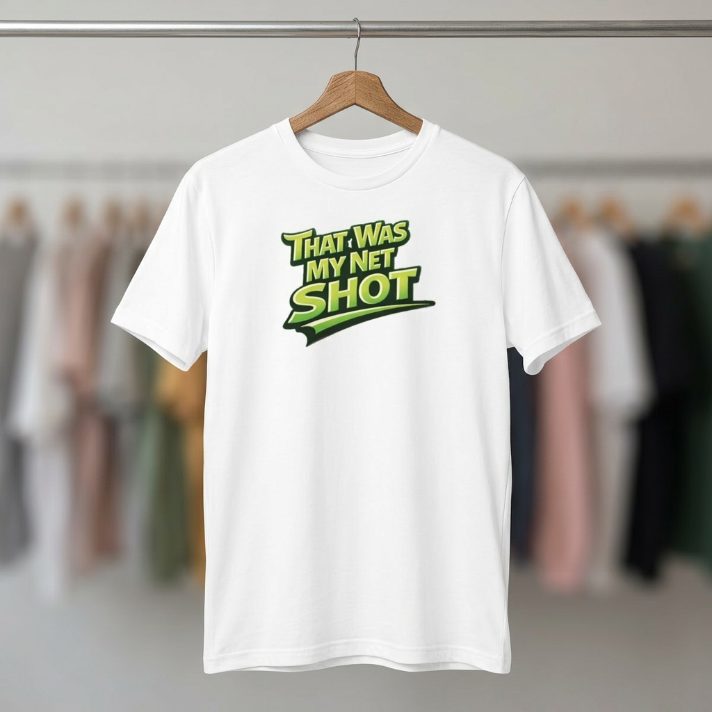 "That Was My Net Shot!" Pickleball T-shirt |  Performance Unisex Two Sided T-shirt