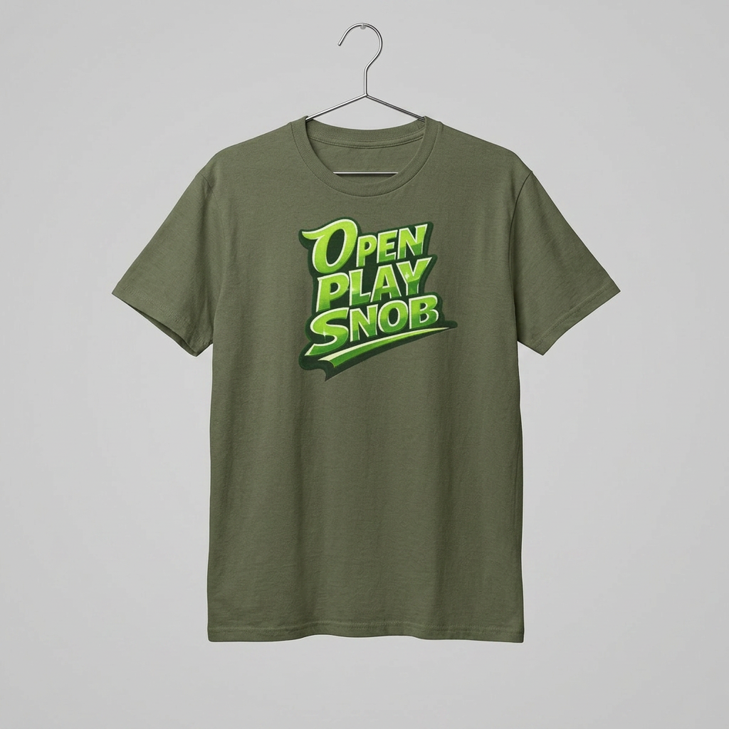 "Open Play Snob" Pickleball T-Shirt- 100% Cotton Two Sided T-Shirt Unisex