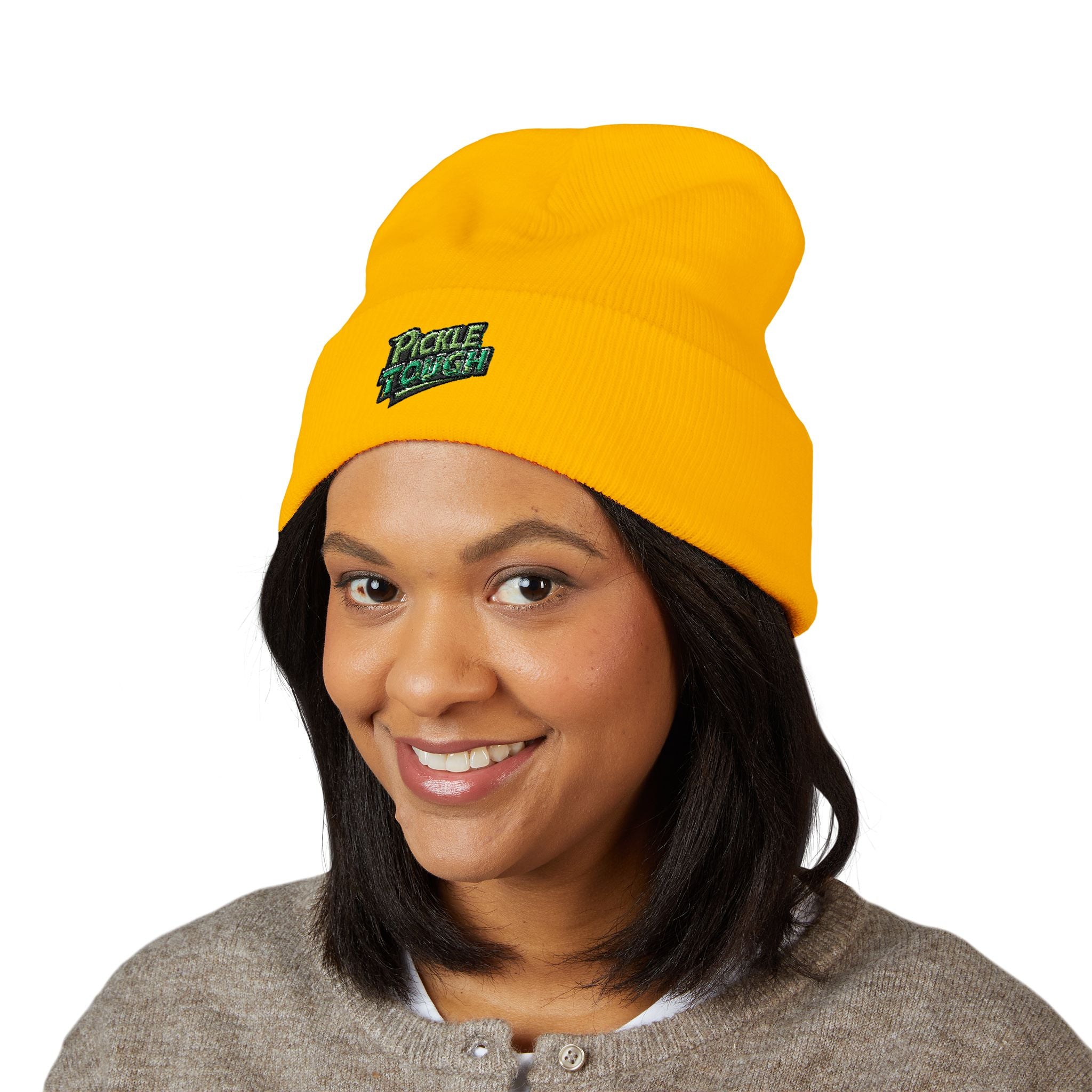 Pickle Tough Logo Beanie — Classic Knit Winter Hat