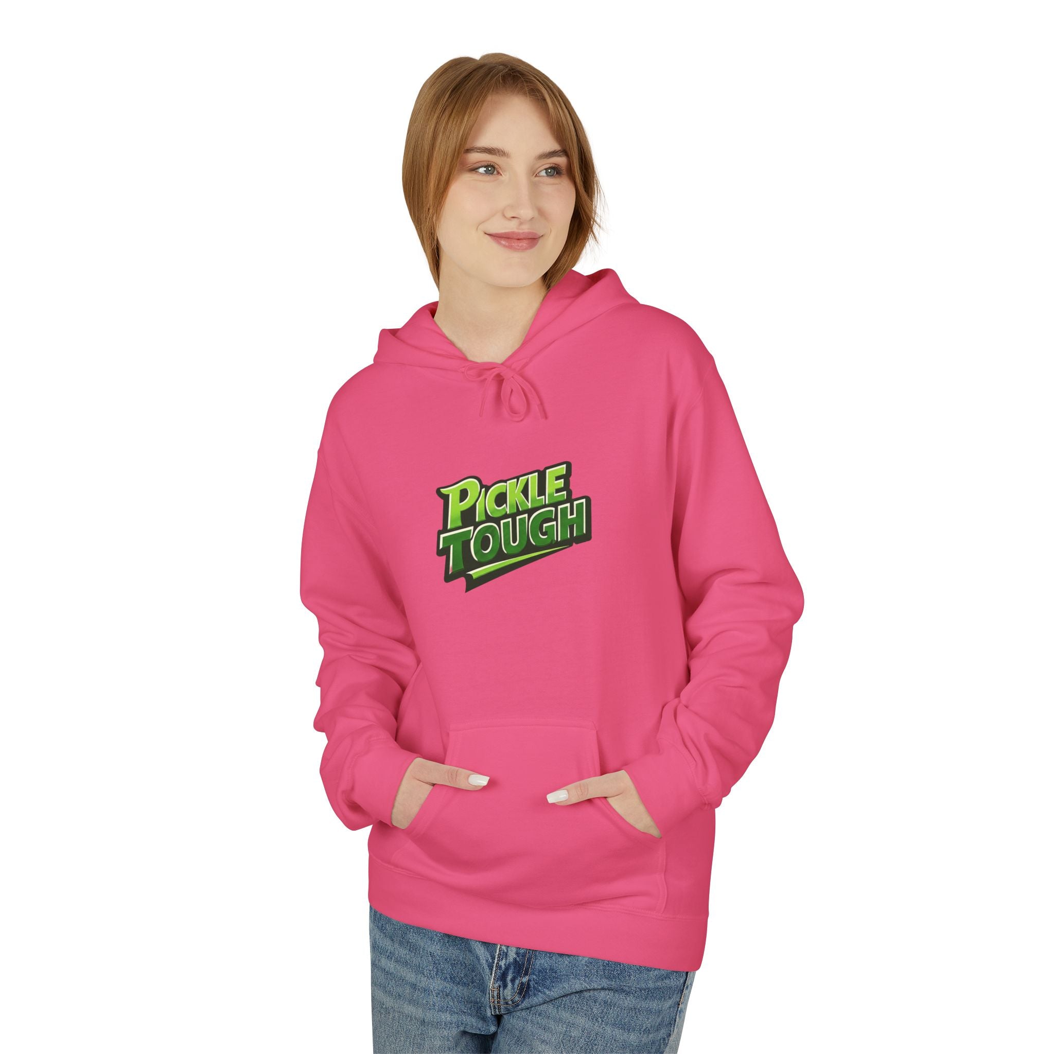 Pickle Tough Logo  Pickleball Hoodie - Hooded Sweatshirt Pullover