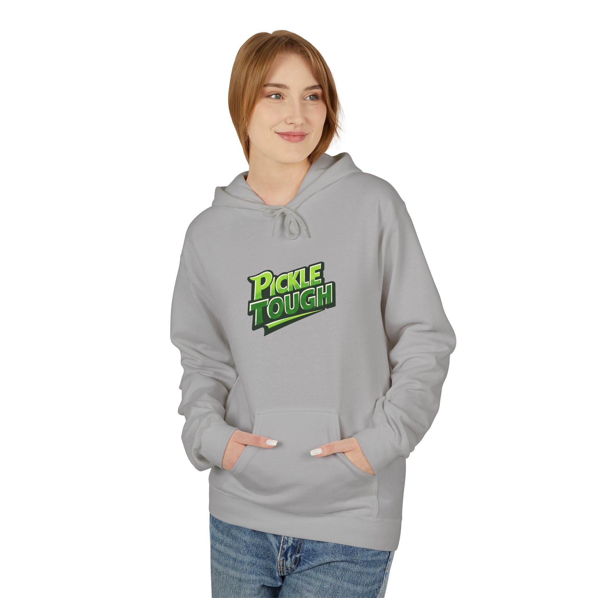 Pickle Tough Logo  Pickleball Hoodie - Hooded Sweatshirt Pullover
