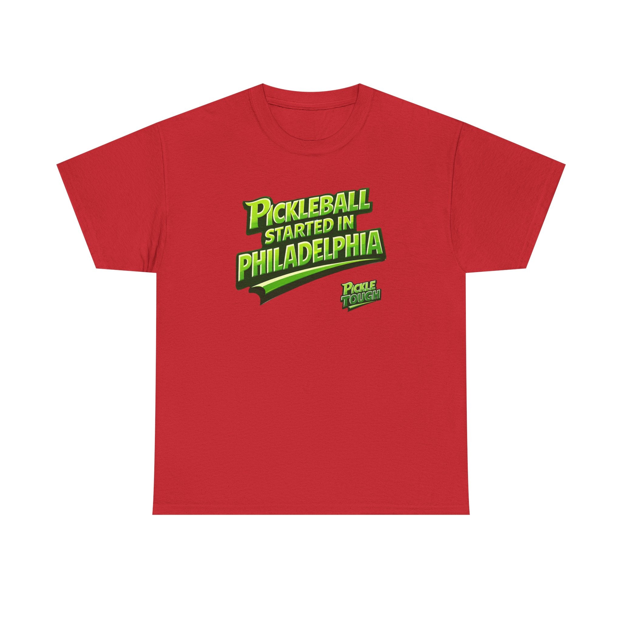 "Pickleball Started In Philadelphia" Pickleball T-Shirt — T-Shirts - 100% Cotton