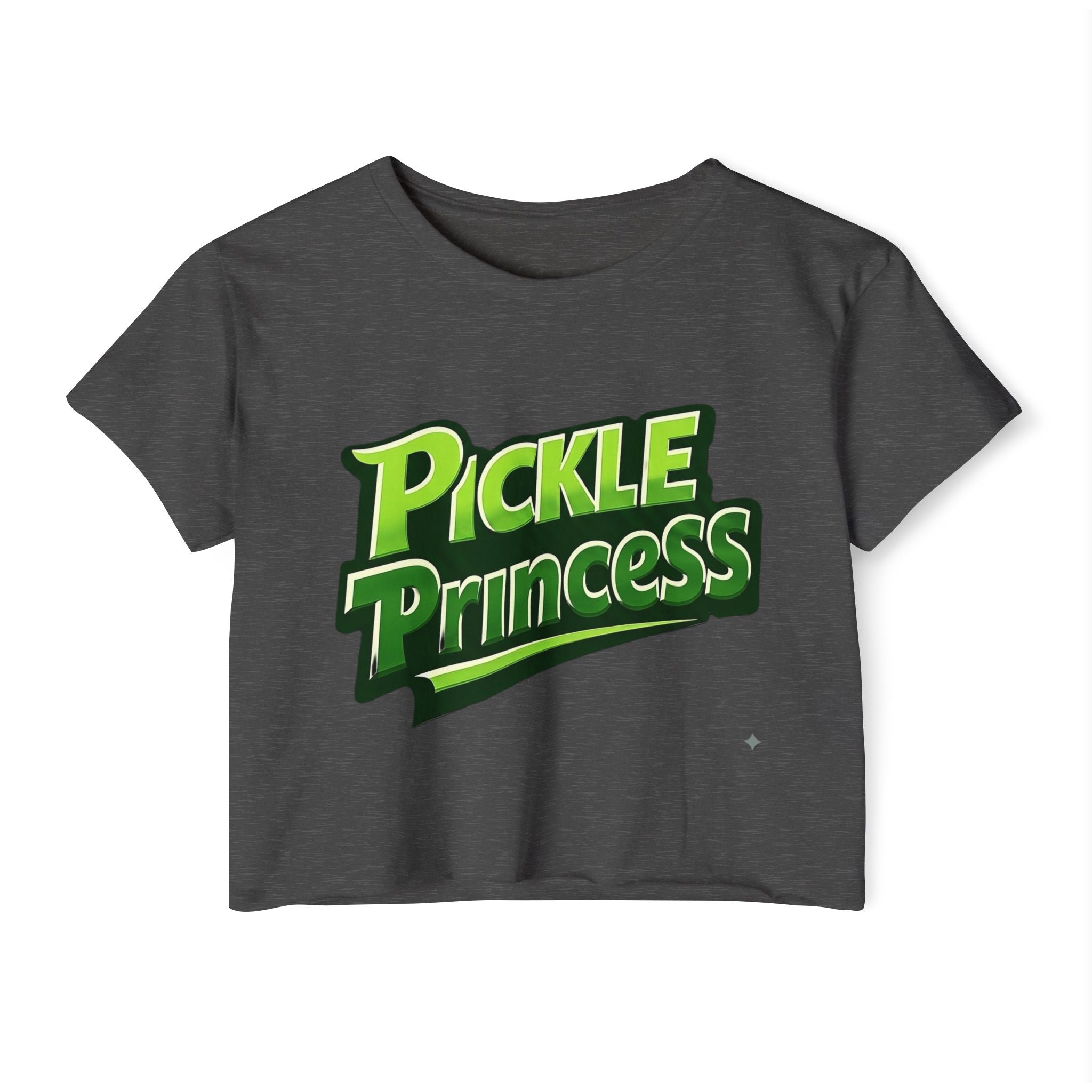 Pickle Princess Crop Top — Women's Festival Graphic Tee