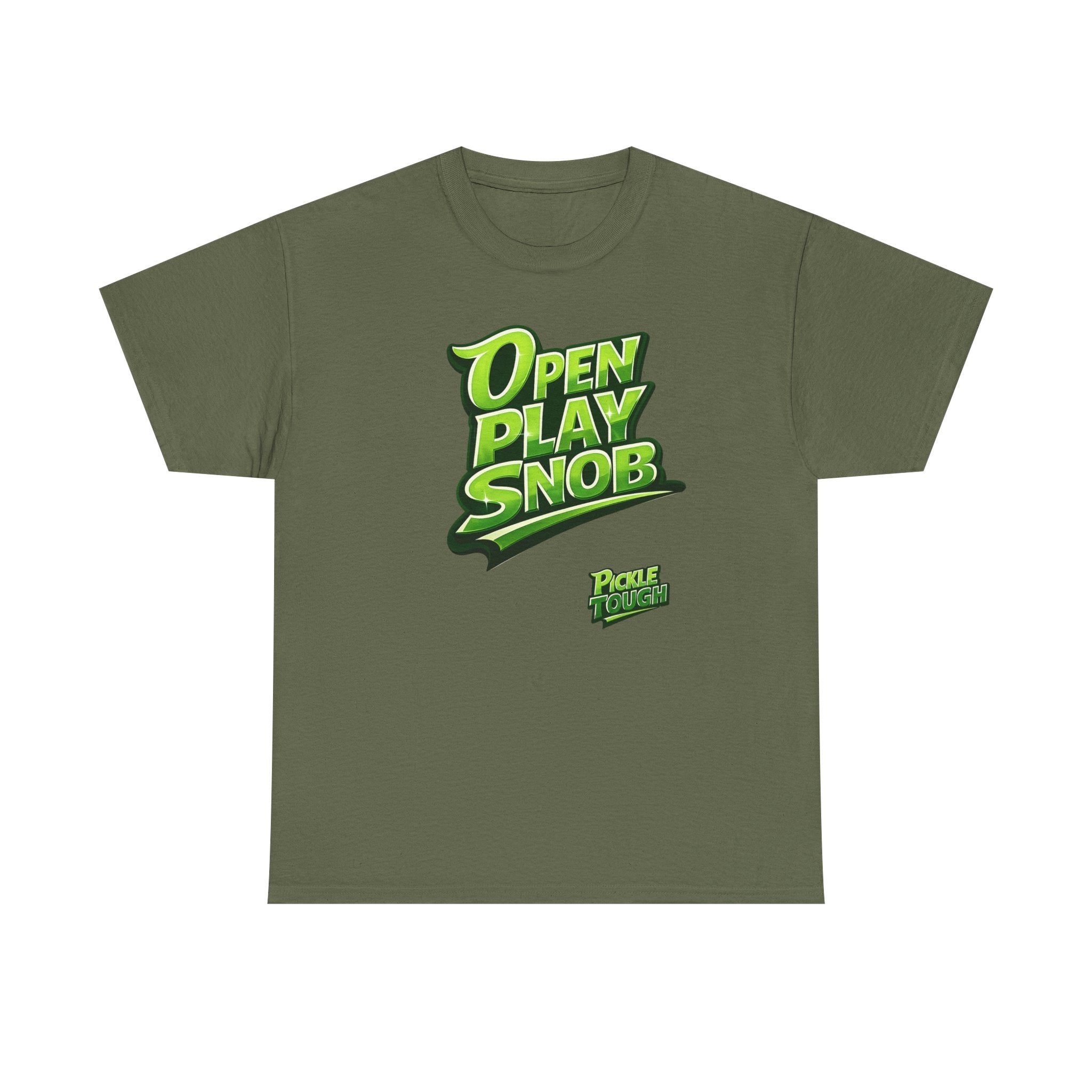 "Open Play Snob" Pickleball T-Shirt- 100% Cotton T-Shirt Unisex