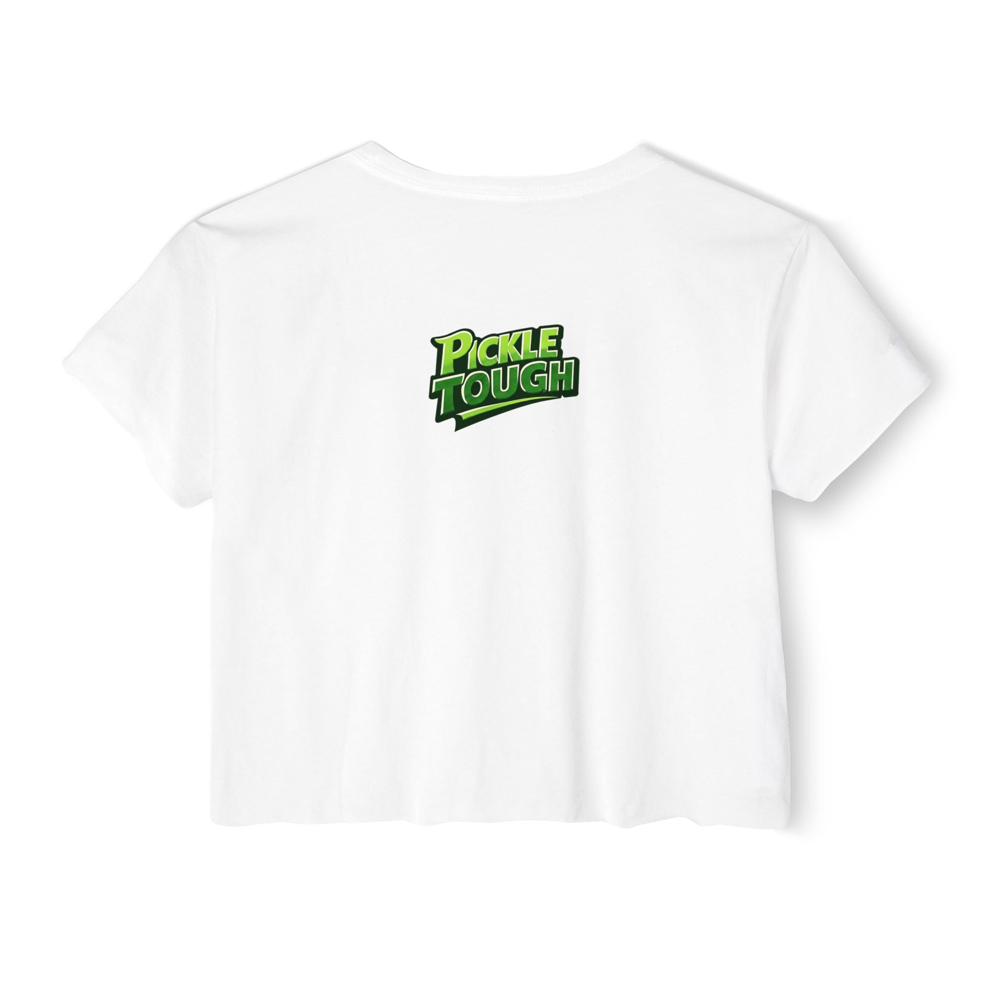 "I Look Good Beating You" Pickleball Two Sided Crop Top