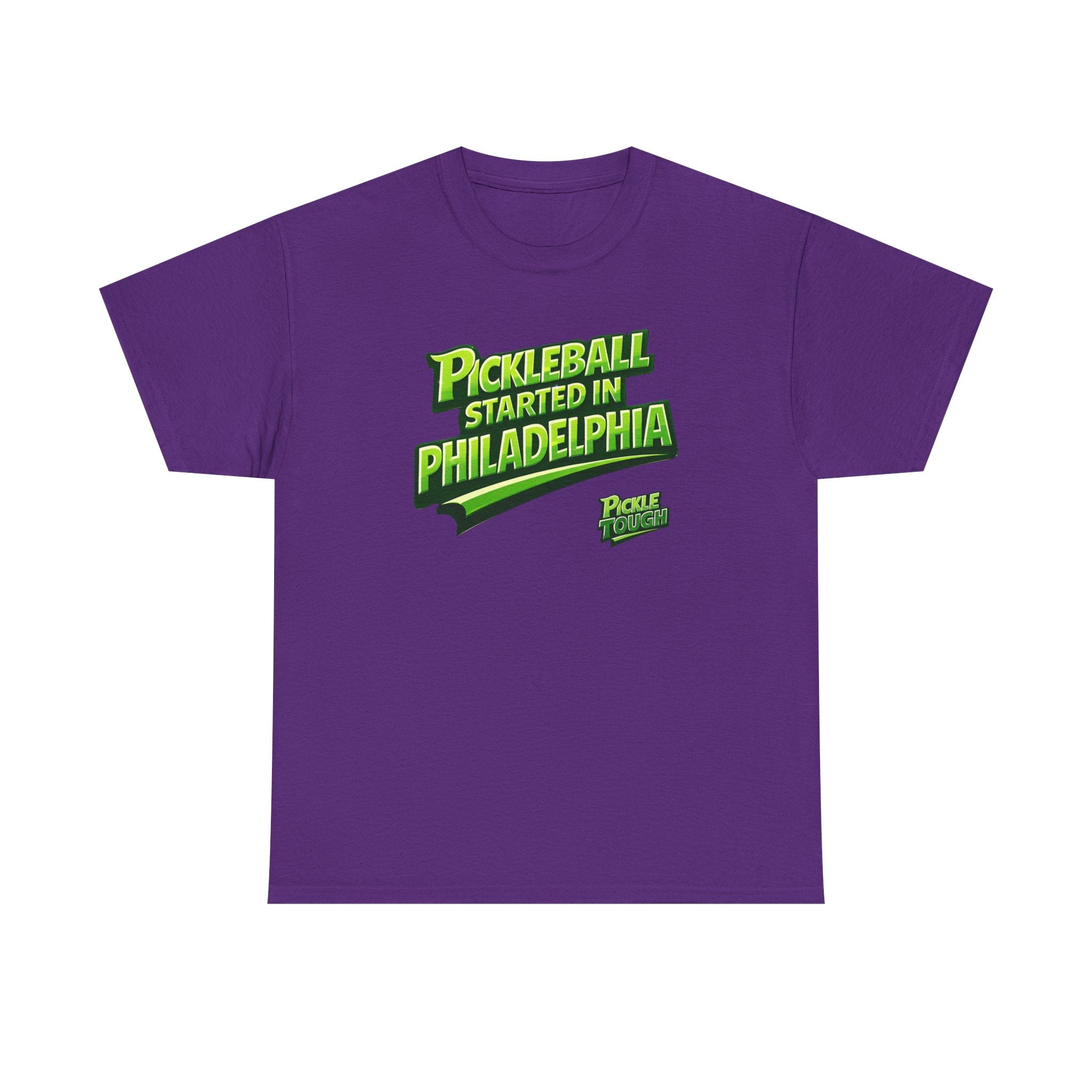"Pickleball Started In Philadelphia" Pickleball T-Shirt — T-Shirts - 100% Cotton