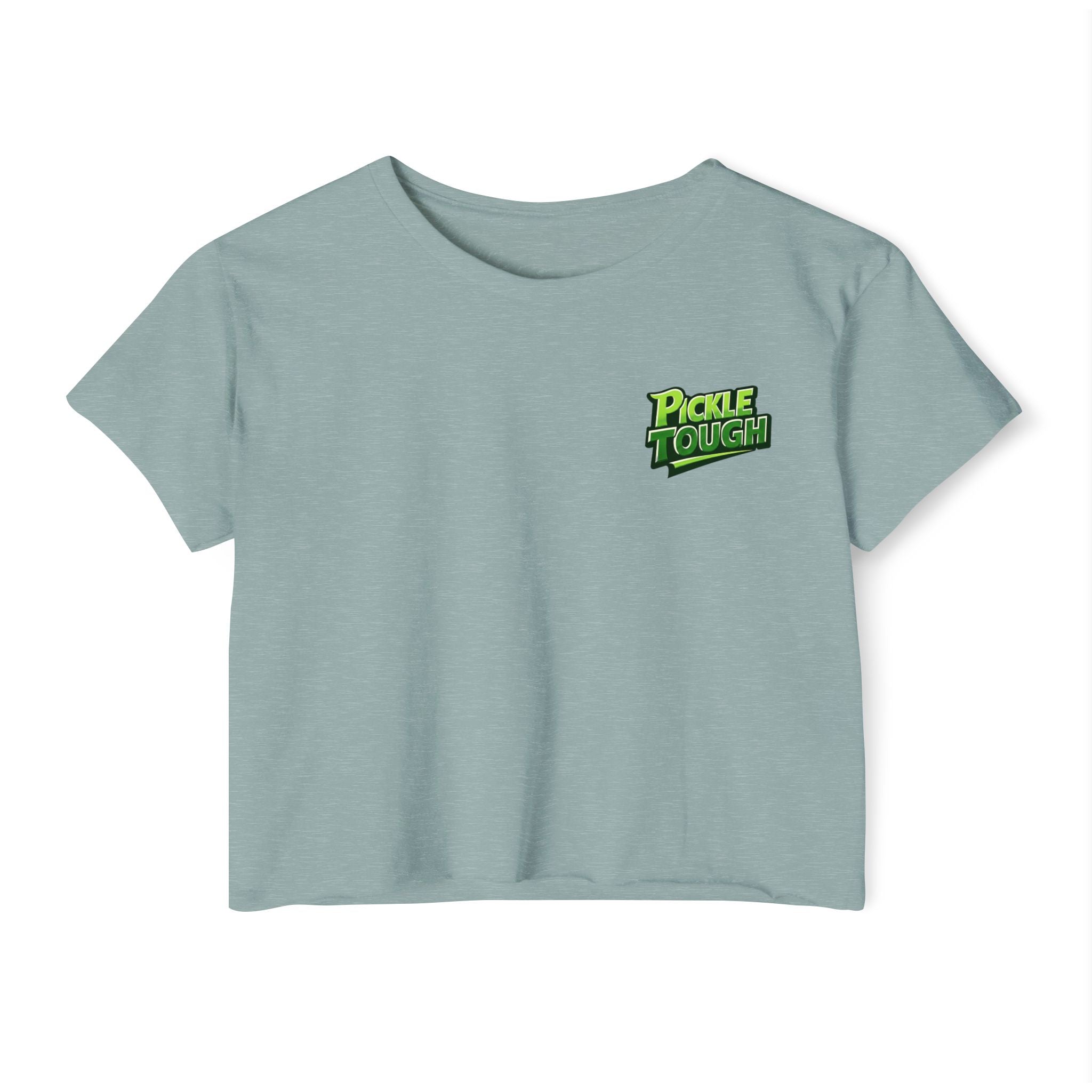 Pickle Tough Logo- Pickleball Crop Top