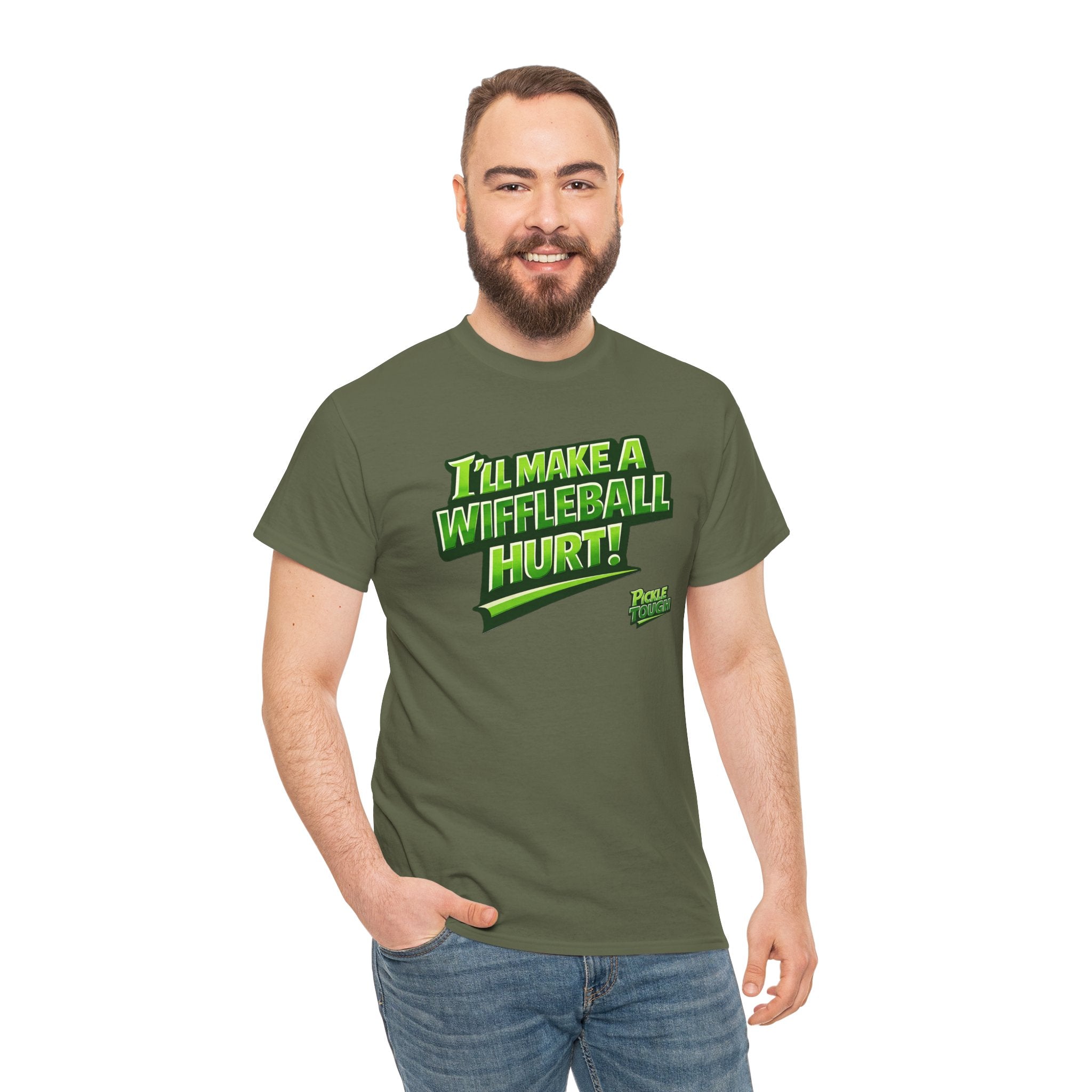 "I’ll Make a Wiffleball Hurt"  Pickleball T-Shirt - 100% Cotton T-Shirt Unisex