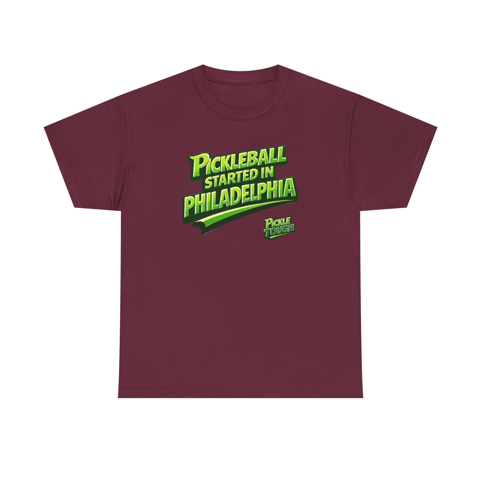 "Pickleball Started In Philadelphia" Pickleball T-Shirt — T-Shirts - 100% Cotton