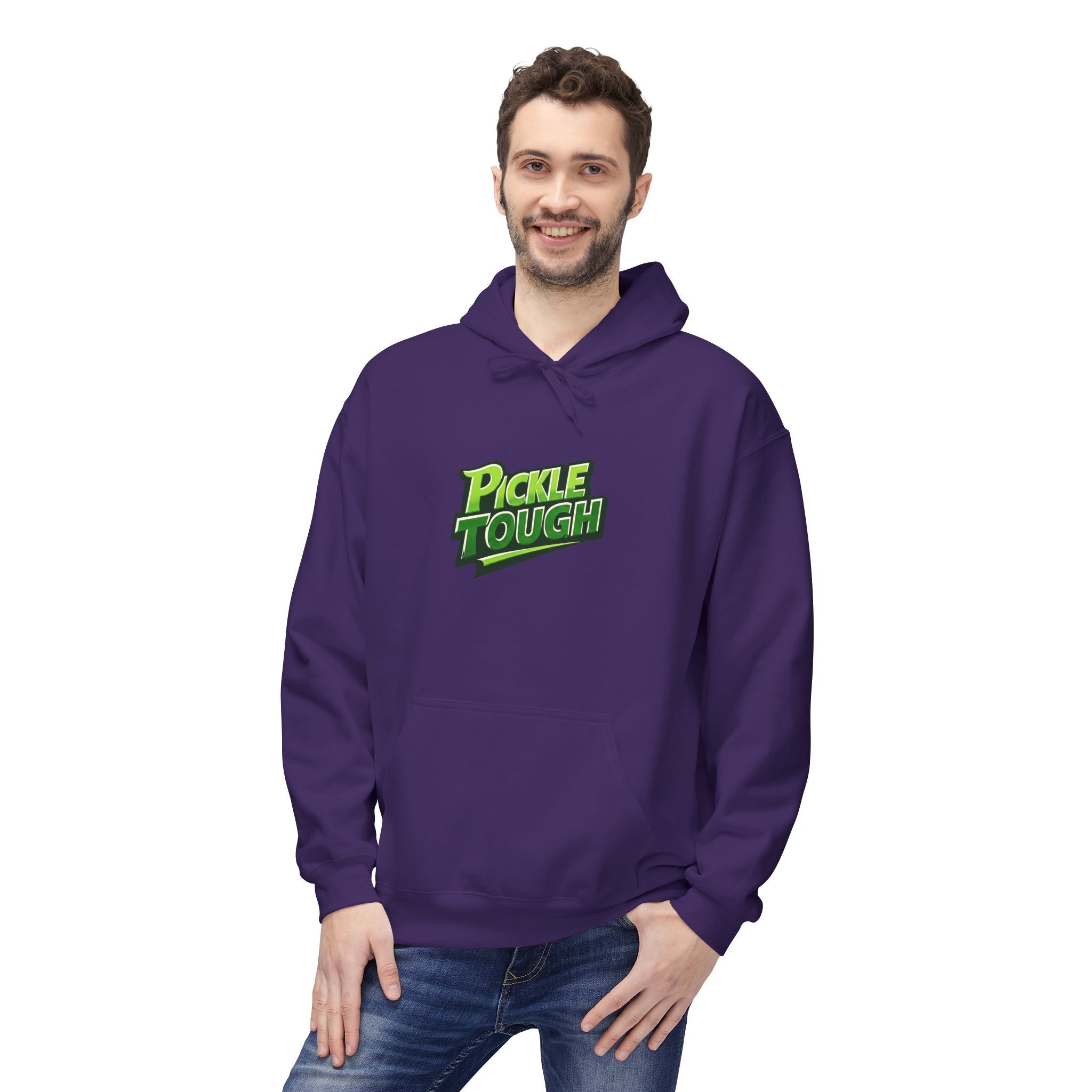 Pickle Tough Logo  Pickleball Hoodie - Hooded Sweatshirt Pullover