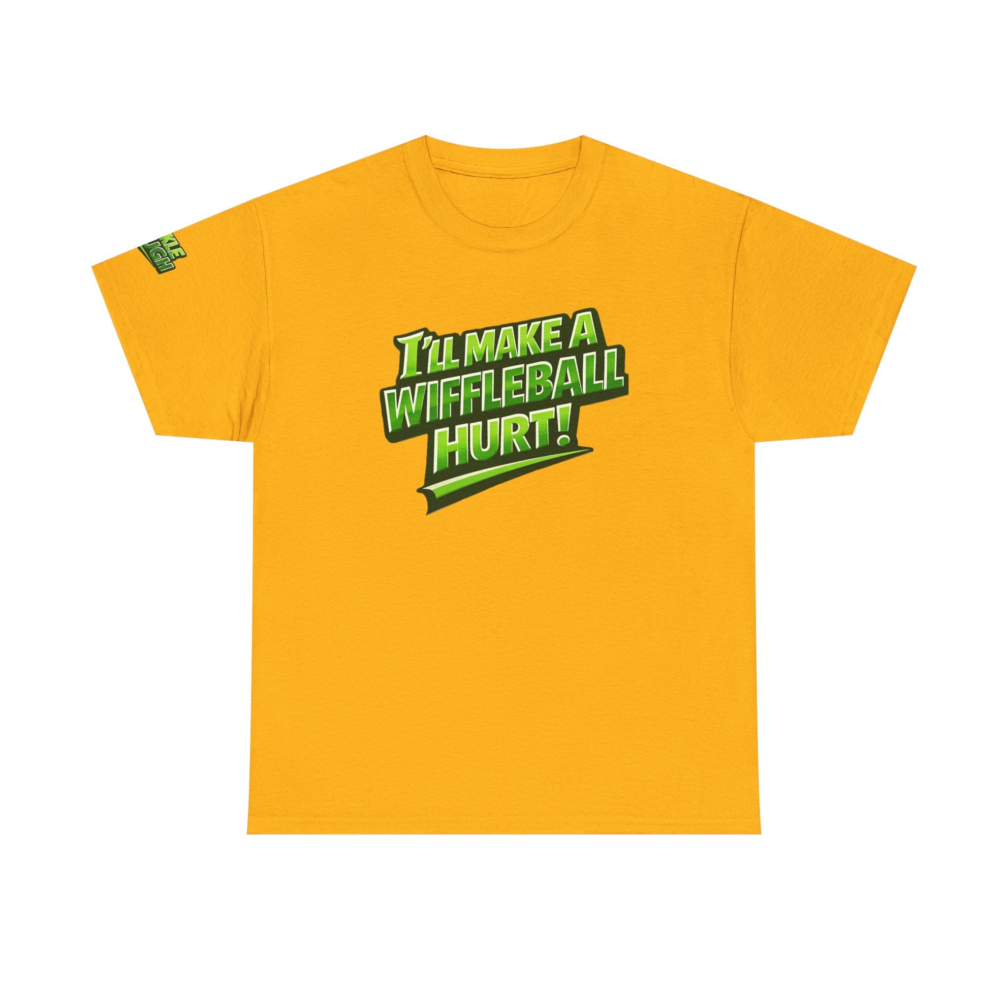 "I’ll Make a Wiffleball Hurt" Pickleball T-Shirt - 100% Cotton Two Sided T-Shirt Unisex