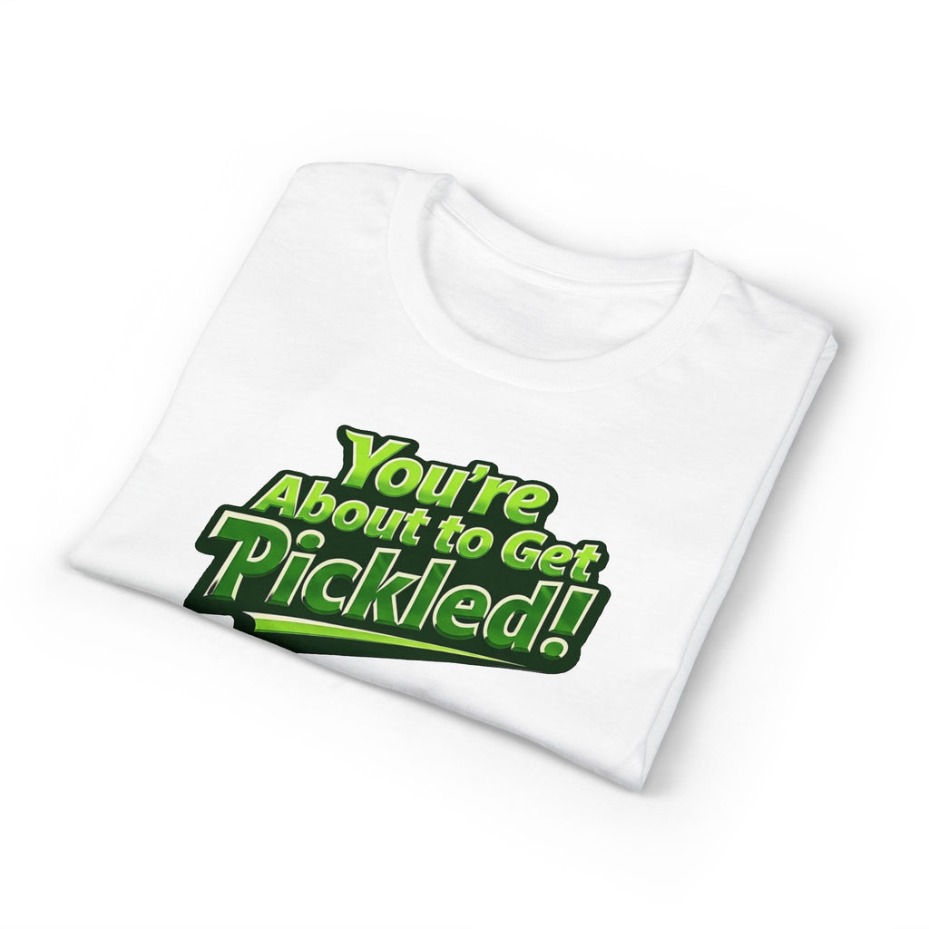 "You're About to Get Pickled!" Pickleball T-Shirt- Unisex DryBlend® T-Shirt