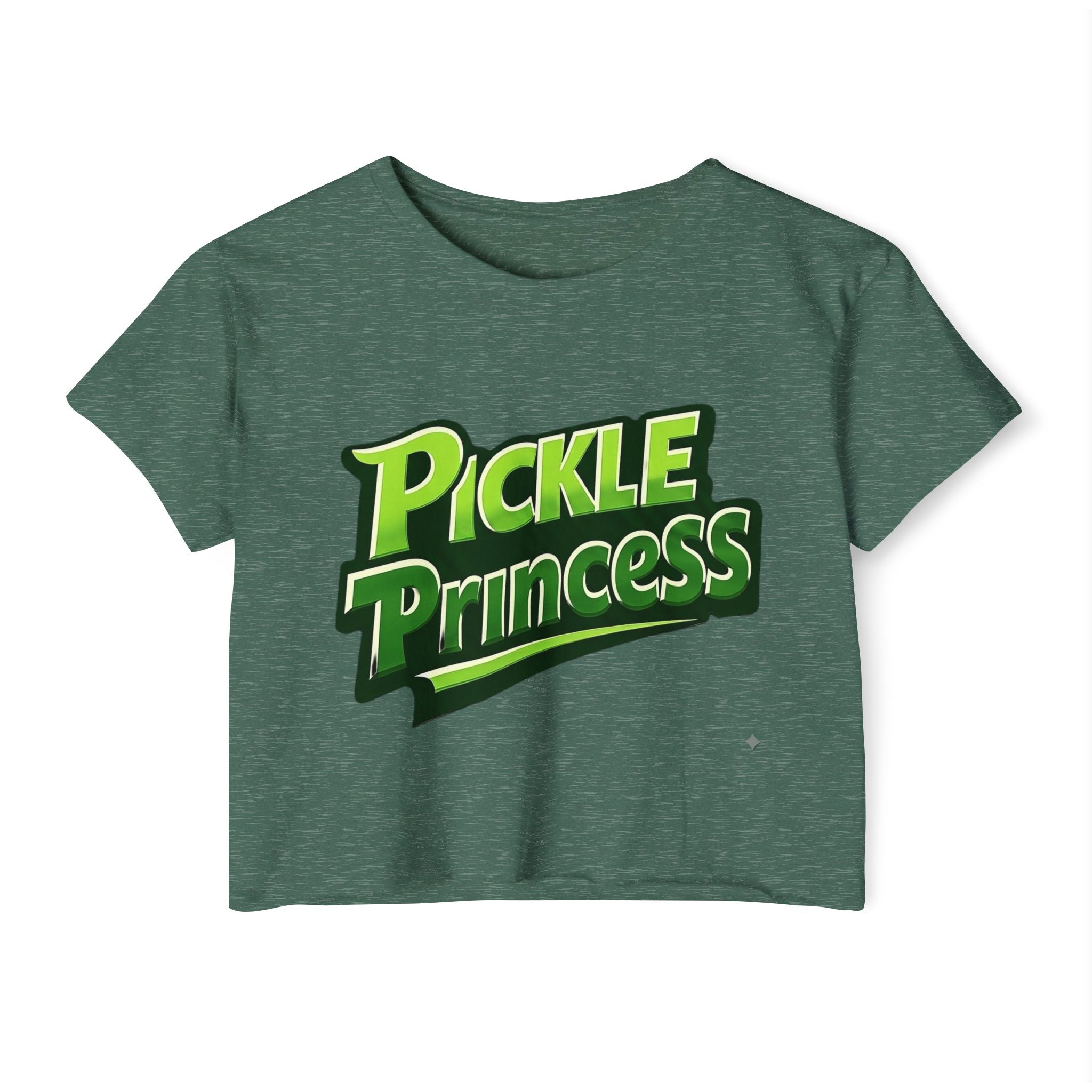 Pickle Princess Crop Top — Women's Festival Graphic Tee