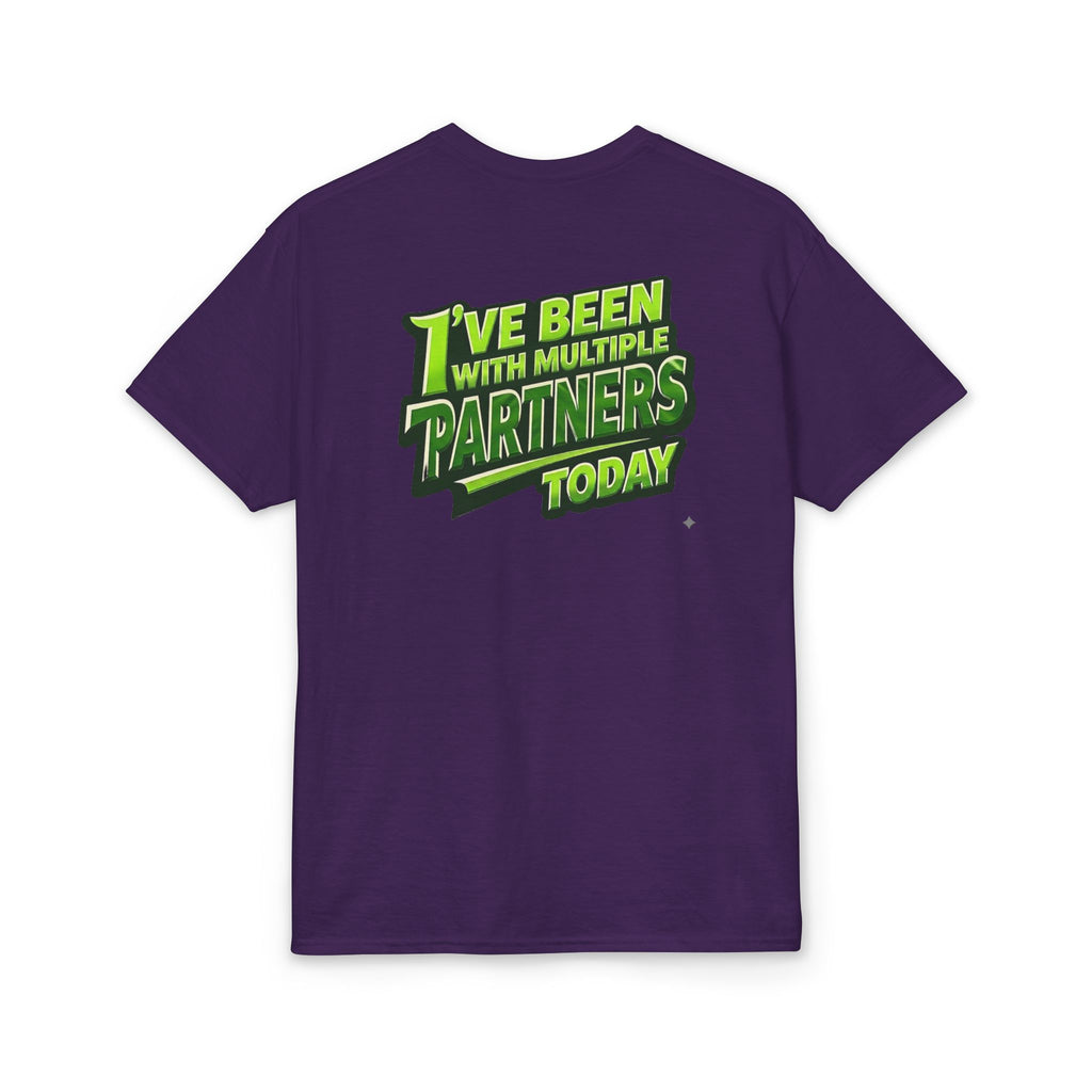 “I’ve Been With Multiple Partners Today” Pickleball T-Shirt — Unisex DryBlend® T-Shirt Two Sided
