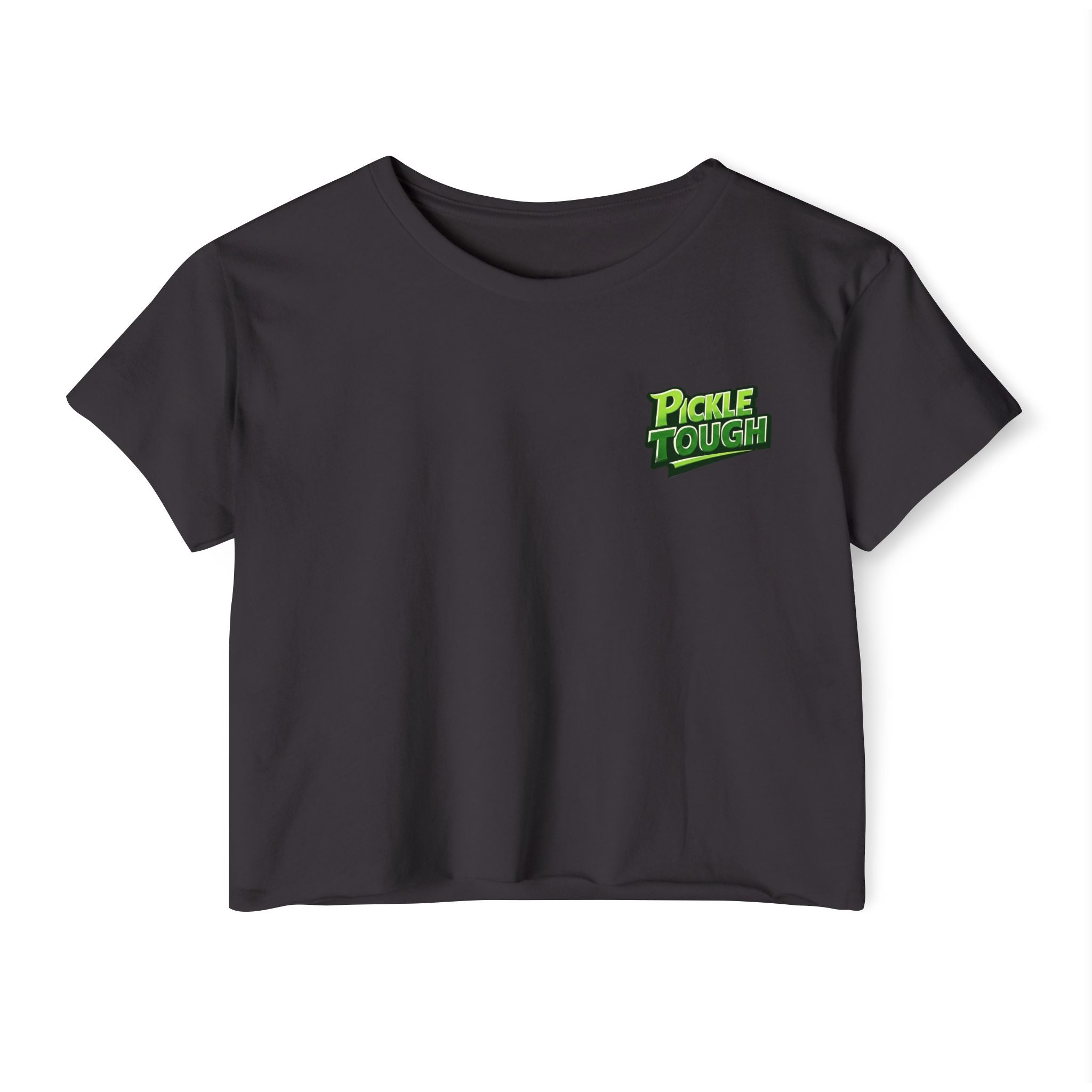 Pickle Tough Logo- Pickleball Crop Top