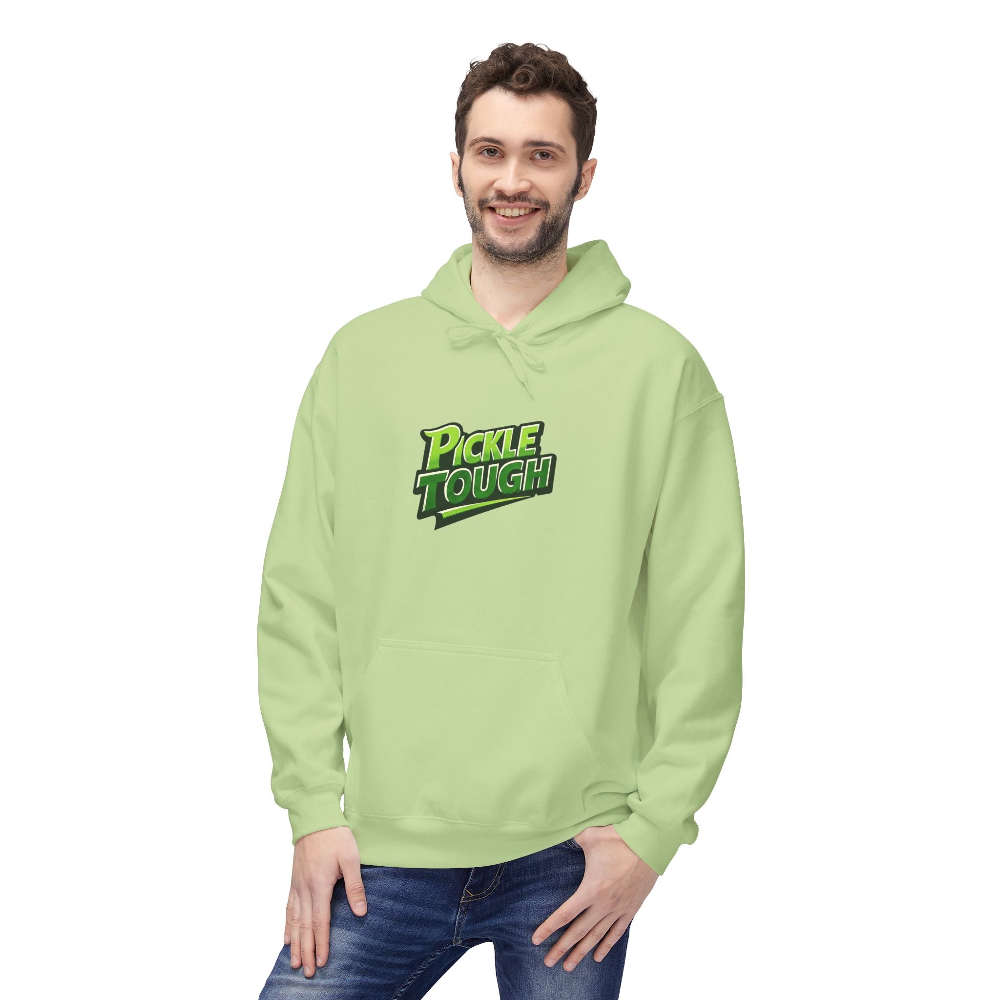 Pickle Tough Logo  Pickleball Hoodie - Hooded Sweatshirt Pullover
