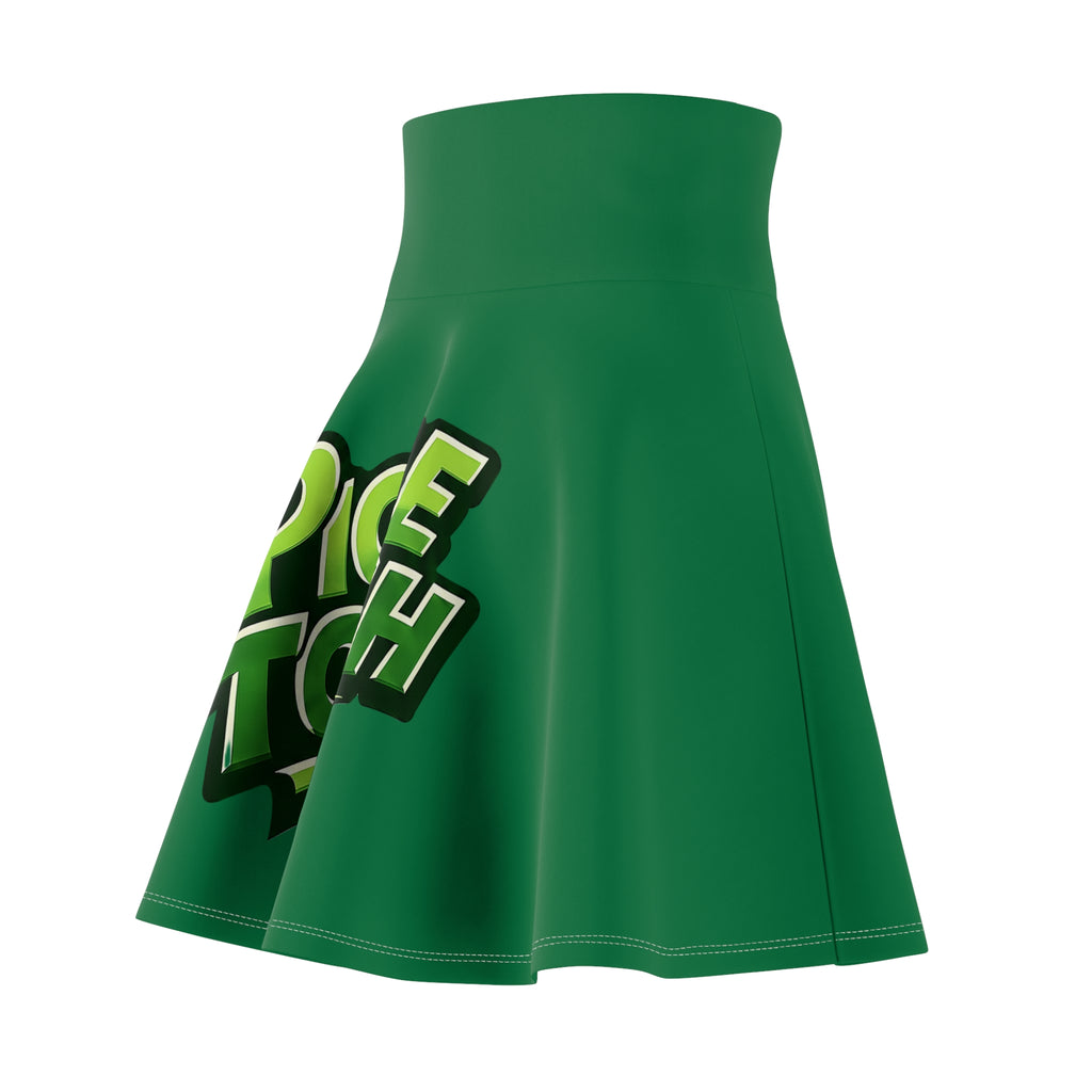 Pickle Tough Logo Pickleball Skirt —AOP Women's Skater Skirt