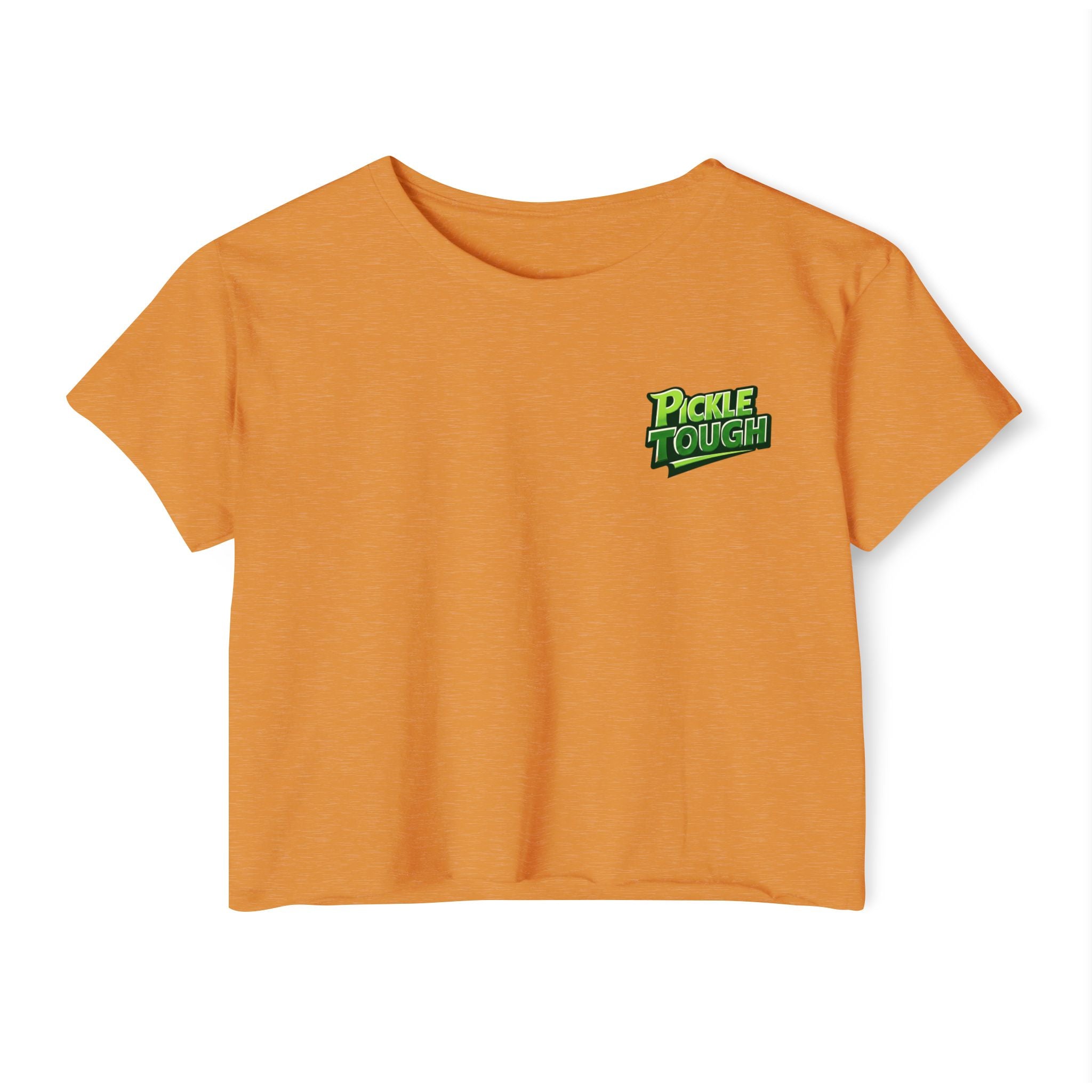 Pickle Tough Logo- Pickleball Crop Top