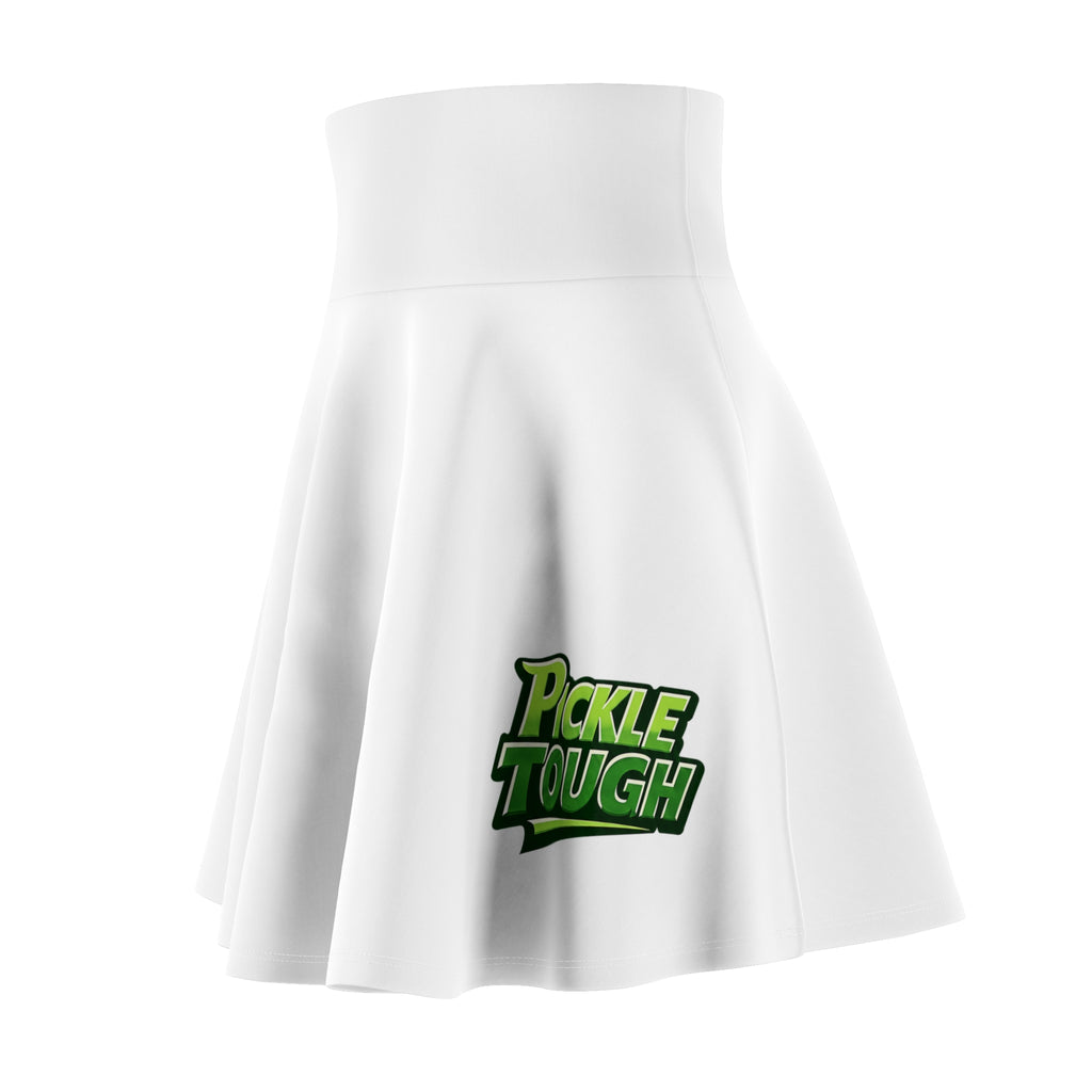Pickle Tough Logo Pickleball Skirt- Women's Skater Skirt (AOP)