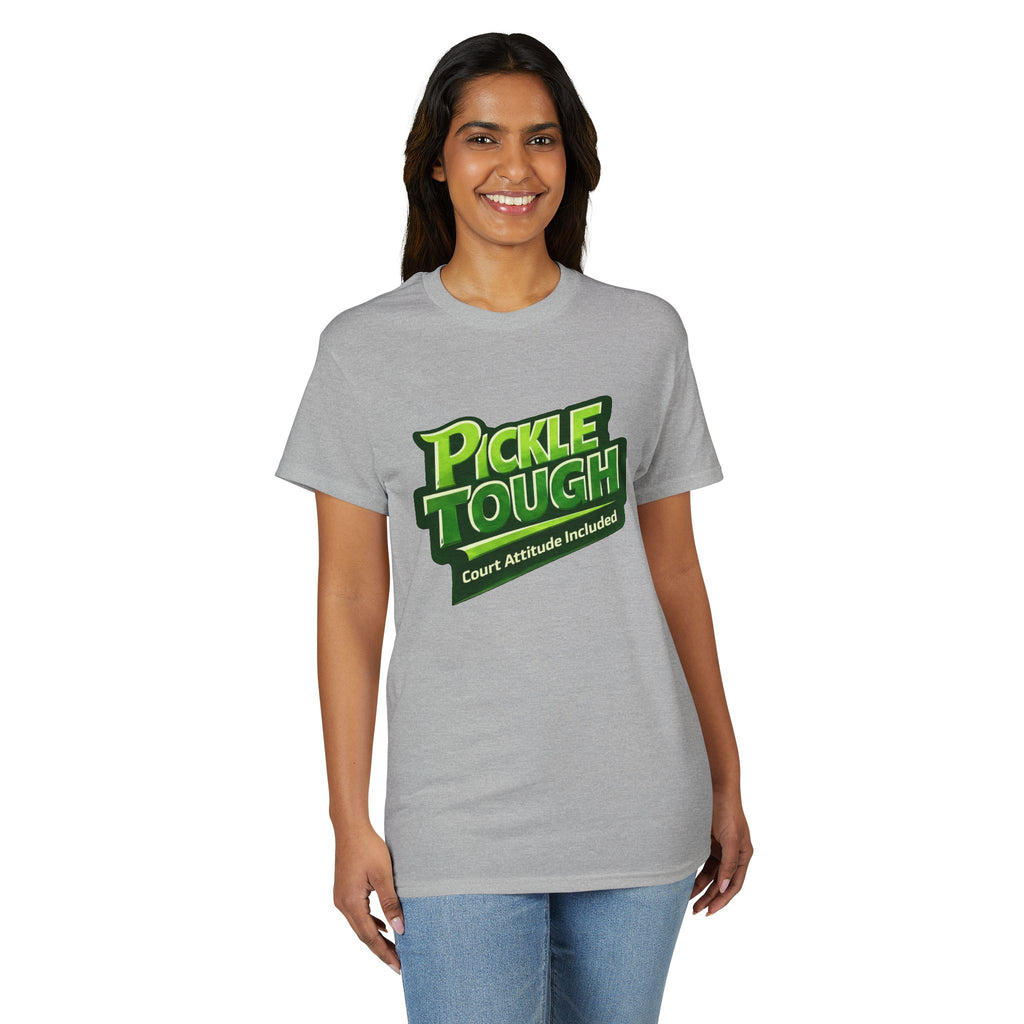 “Pickle Tough: Court Attitude Included” Pickleball T-Shirt- Unisex DryBlend® T-Shirt