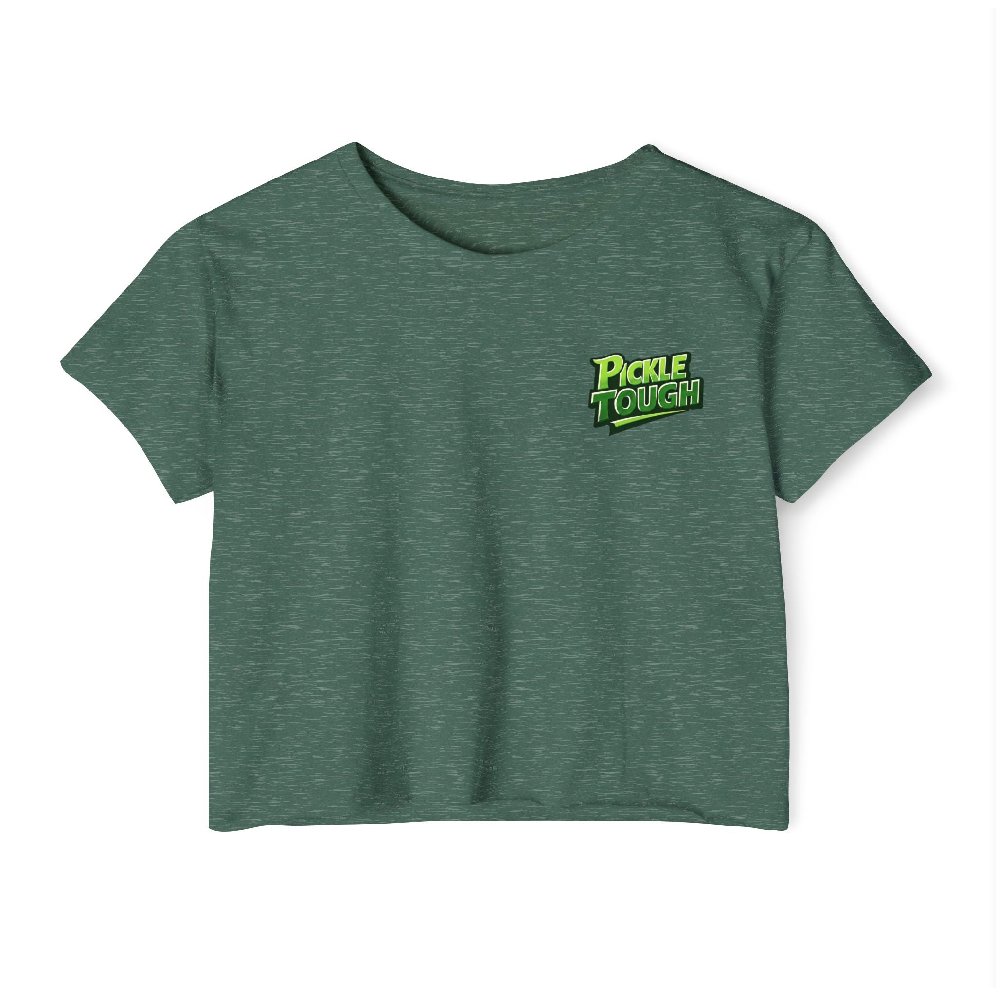Pickle Tough Logo- Pickleball Crop Top