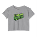 "I Look Good Beating You" Pickleball Two Sided Crop Top