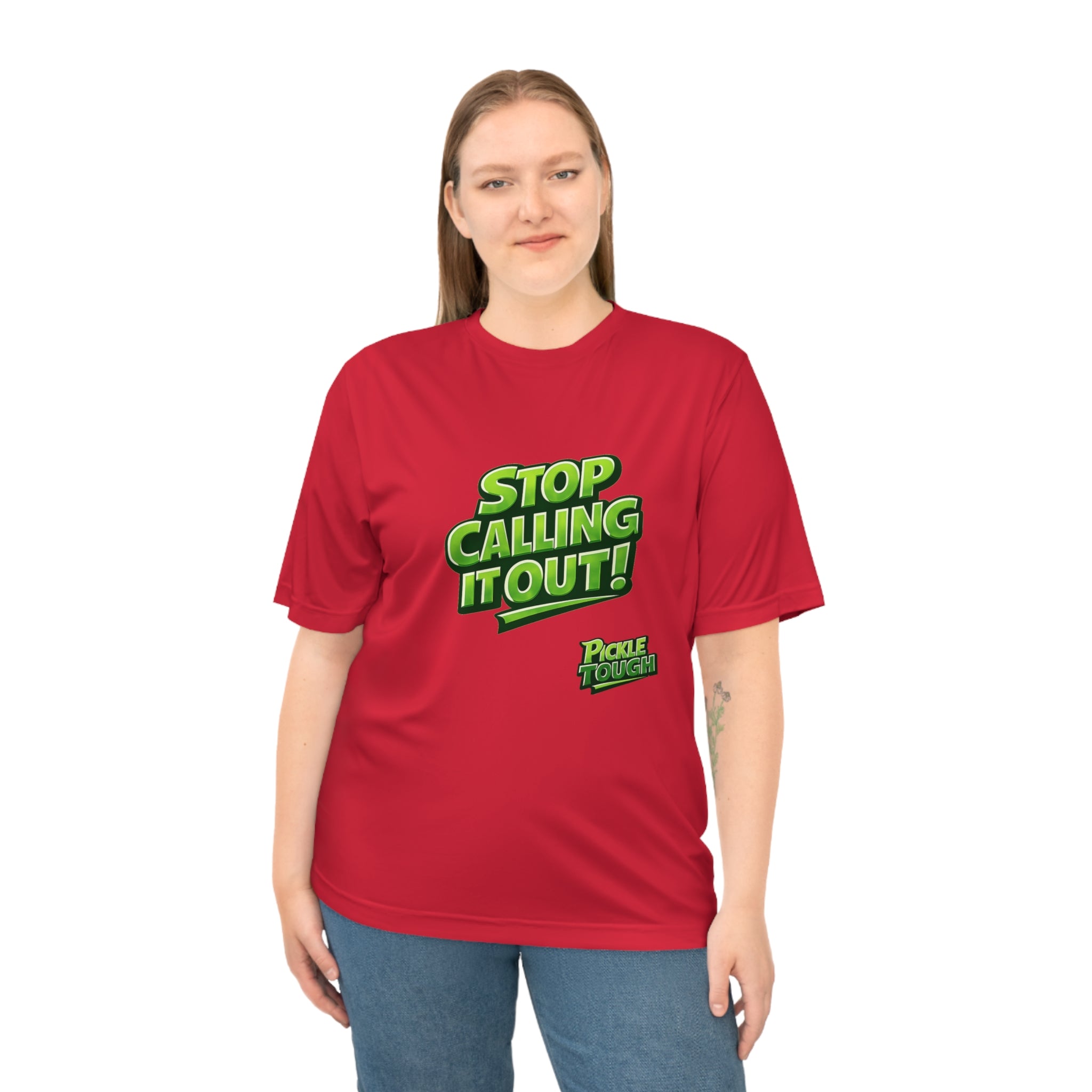 "Stop Calling It Out" Pickleball T-Shirt | Performance Unisex