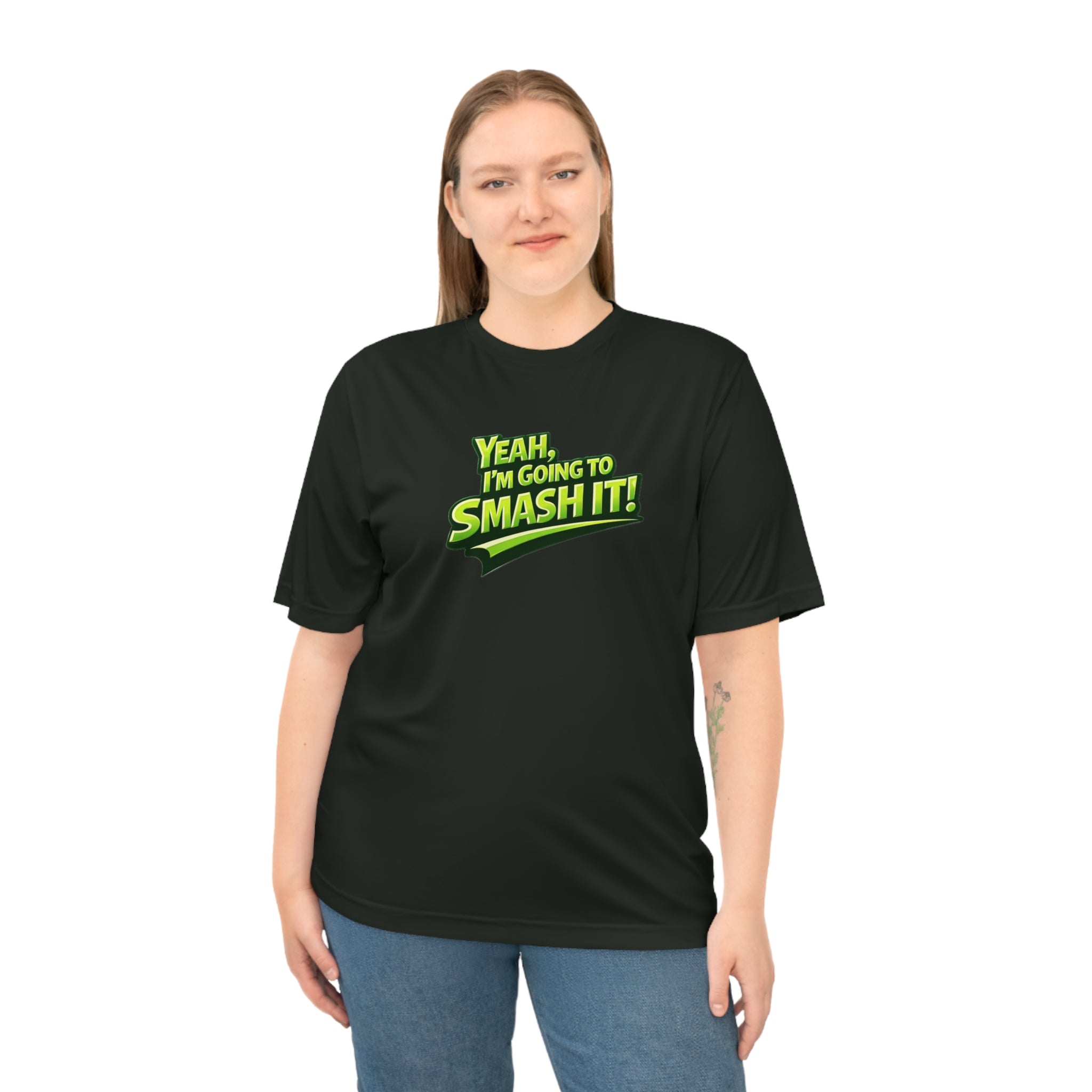 "Yeah, I'm Going to SMASH IT!" Pickleball T-shirt - Unisex - Performance Two Sided T-shirt