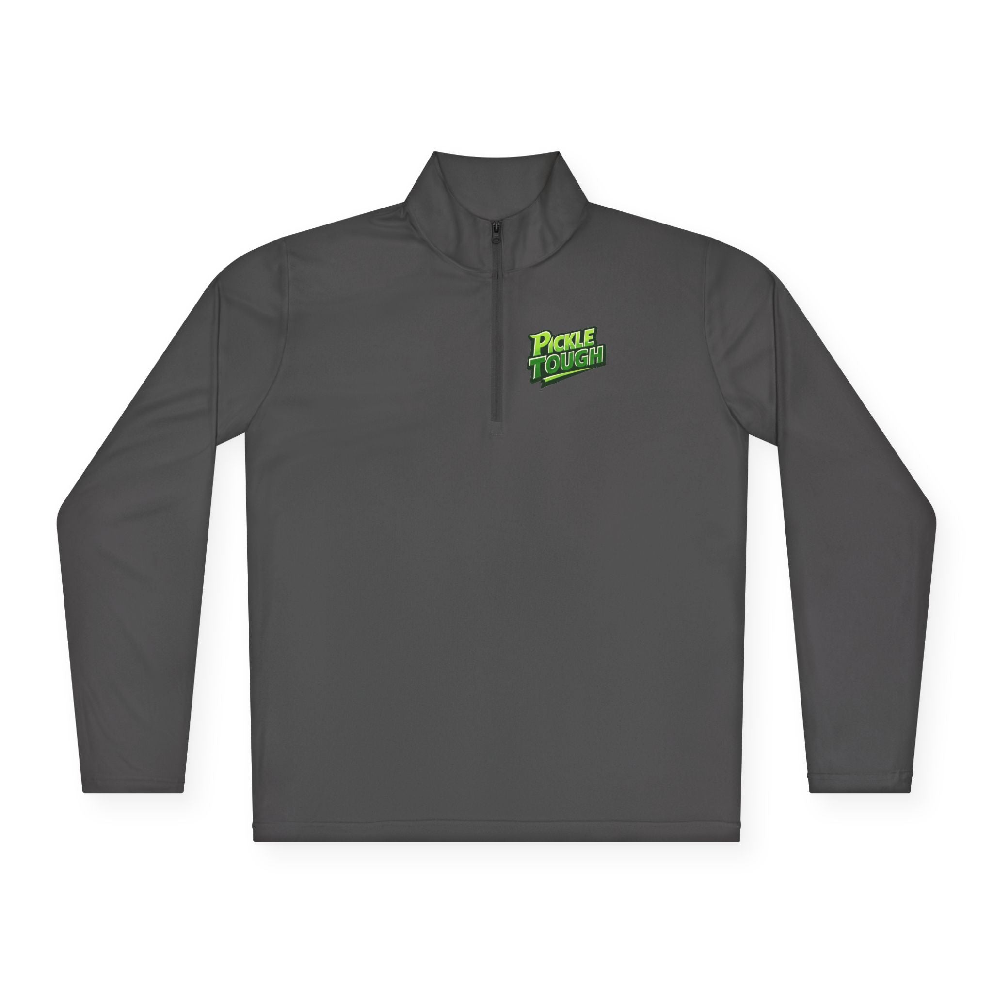 Pickle Tough Logo Quarter-Zip Pullover | Quarter-Zip Long Sleave Shirt Unisex