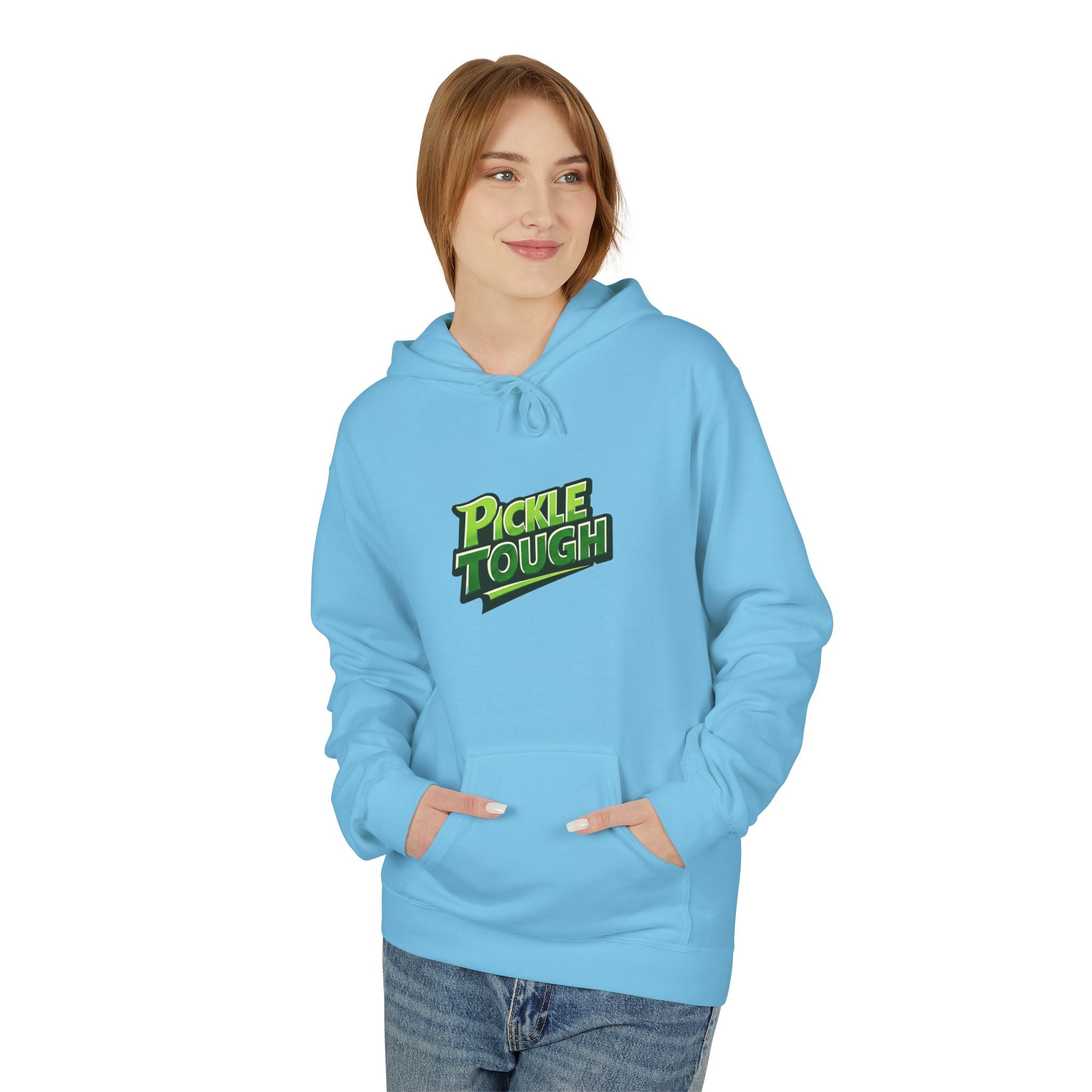 Pickle Tough Logo  Pickleball Hoodie - Hooded Sweatshirt Pullover