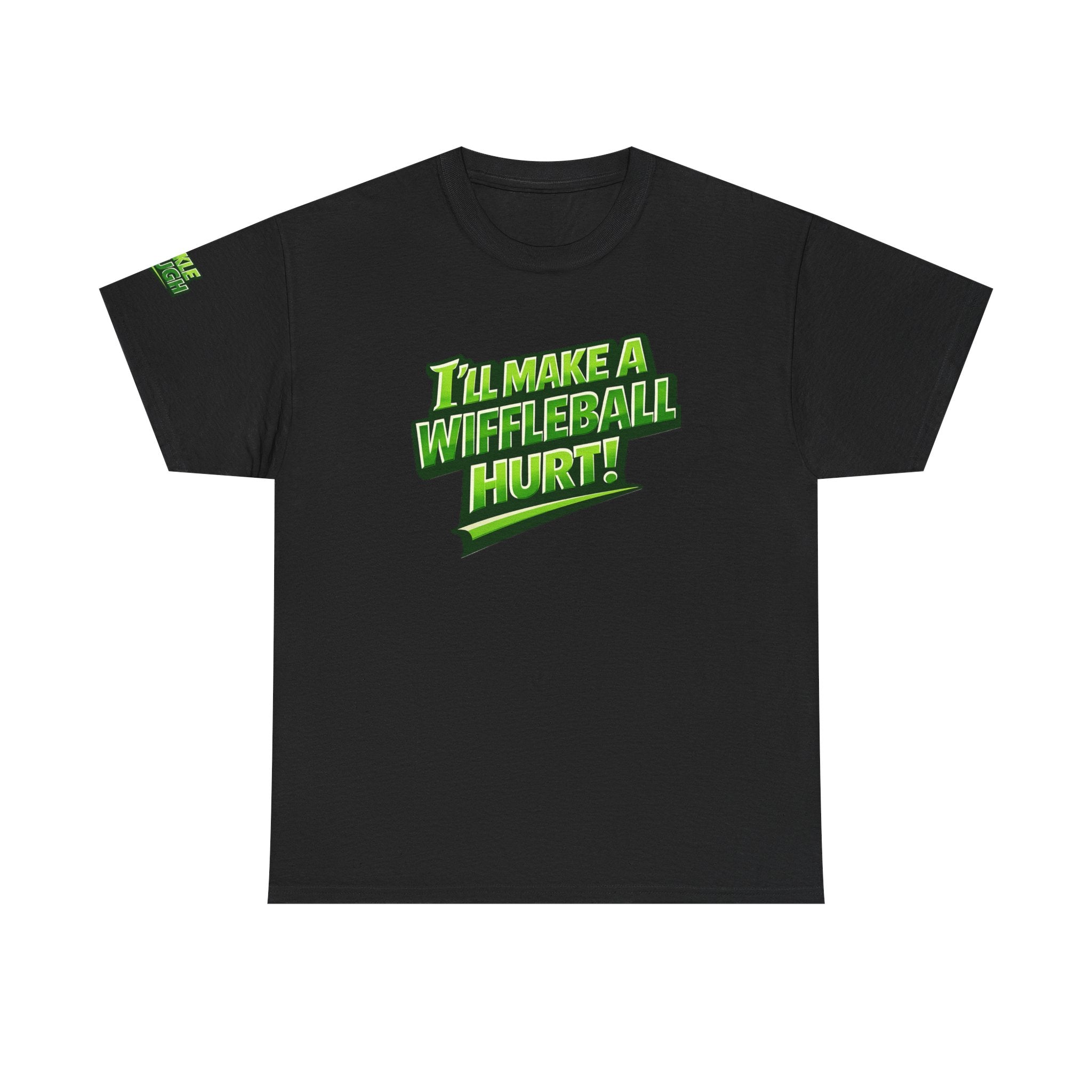 "I’ll Make a Wiffleball Hurt" Pickleball T-Shirt - 100% Cotton Two Sided T-Shirt Unisex