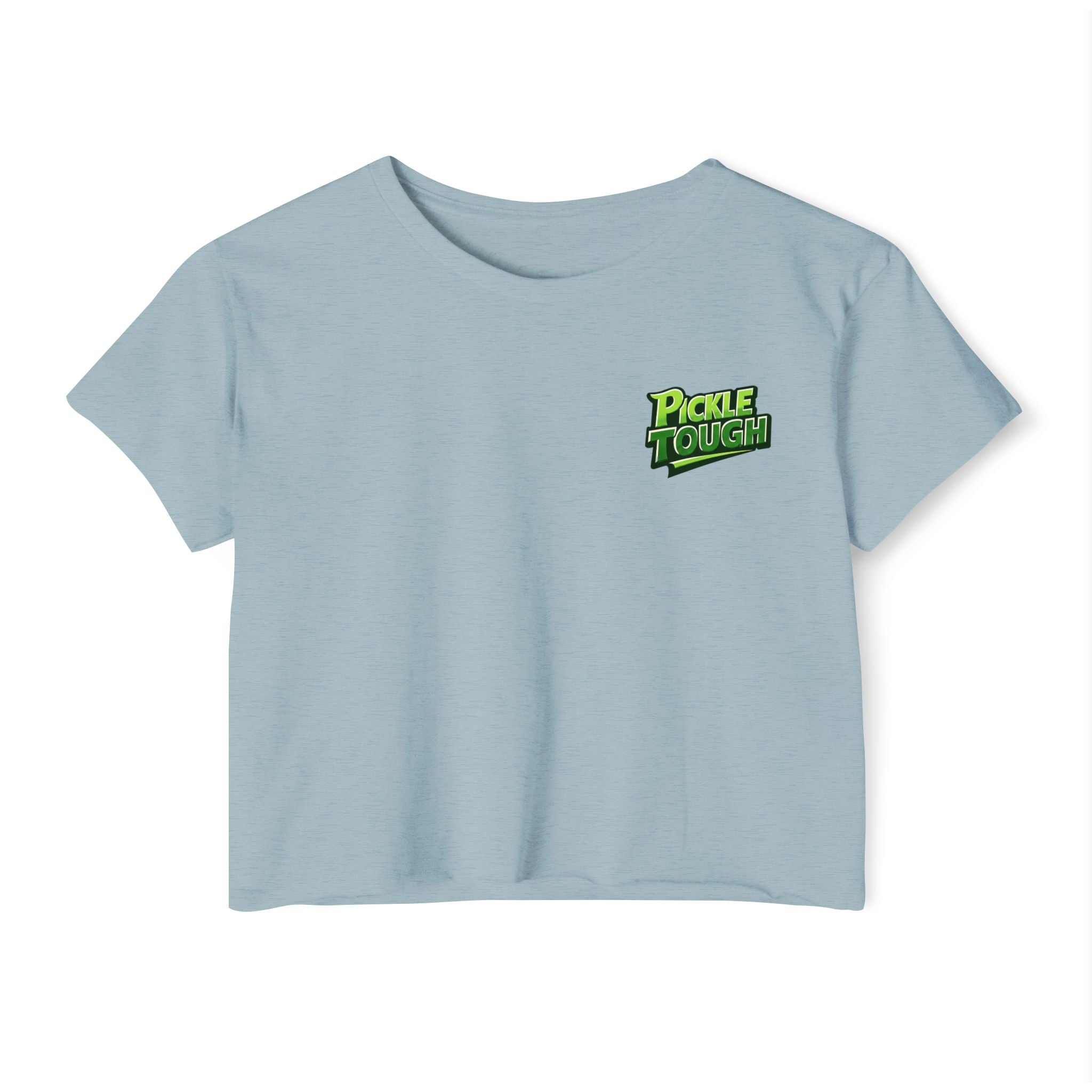Pickle Tough Logo- Pickleball Crop Top