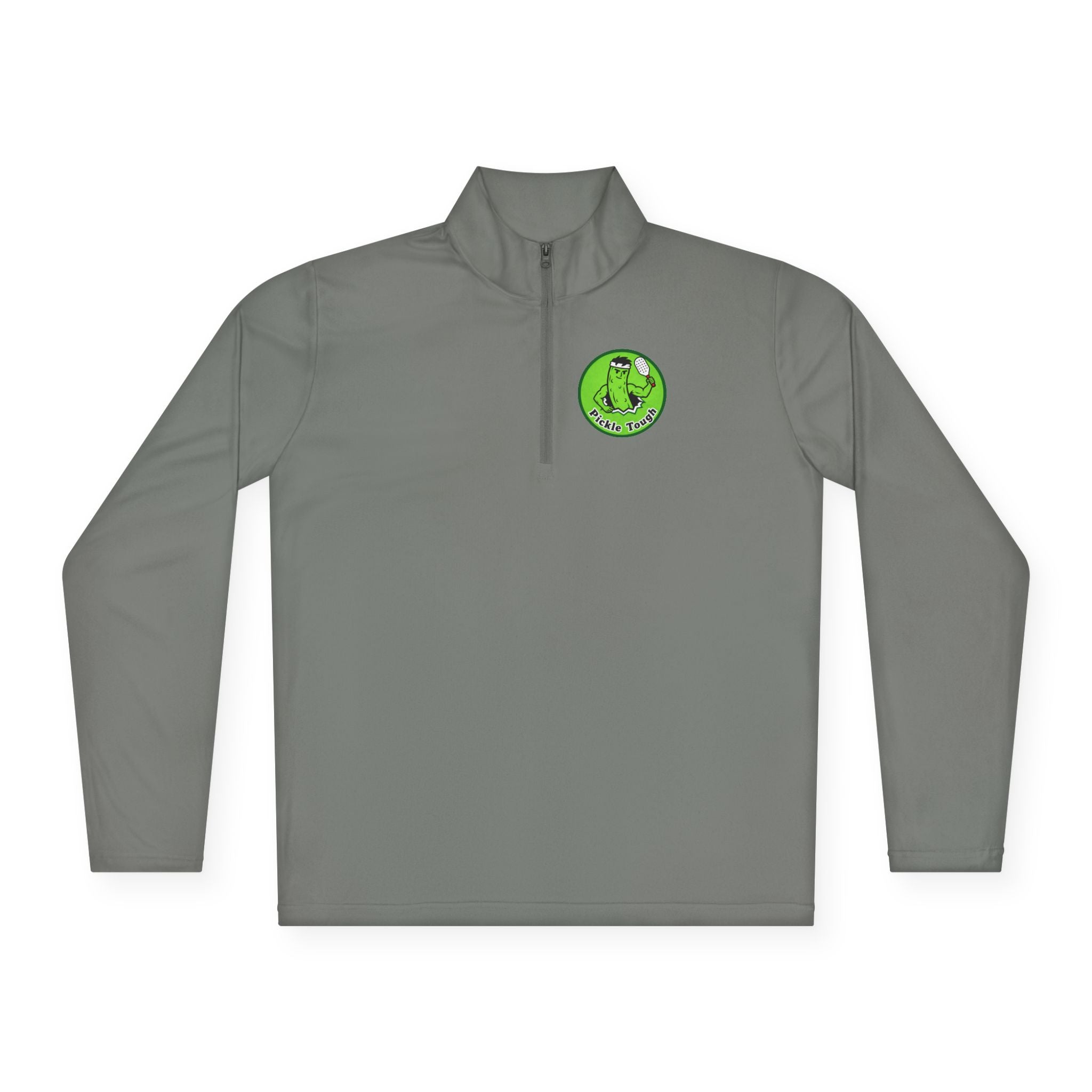 Pickle Man Retro Logo Quarter-Zip Pullover | Quarter-Zip Long Sleave Shirt Unisex
