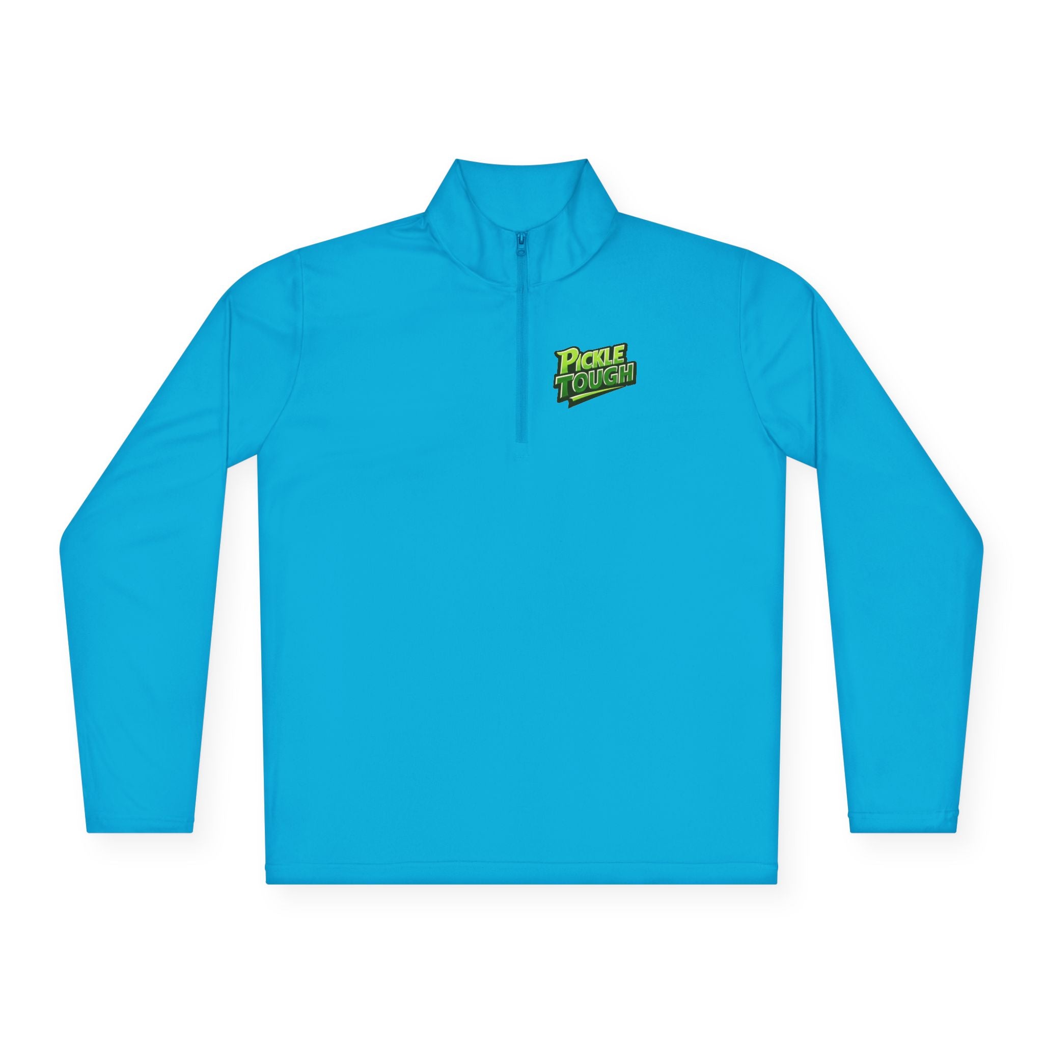 Pickle Tough Logo Quarter-Zip Pullover | Quarter-Zip Long Sleave Shirt Unisex