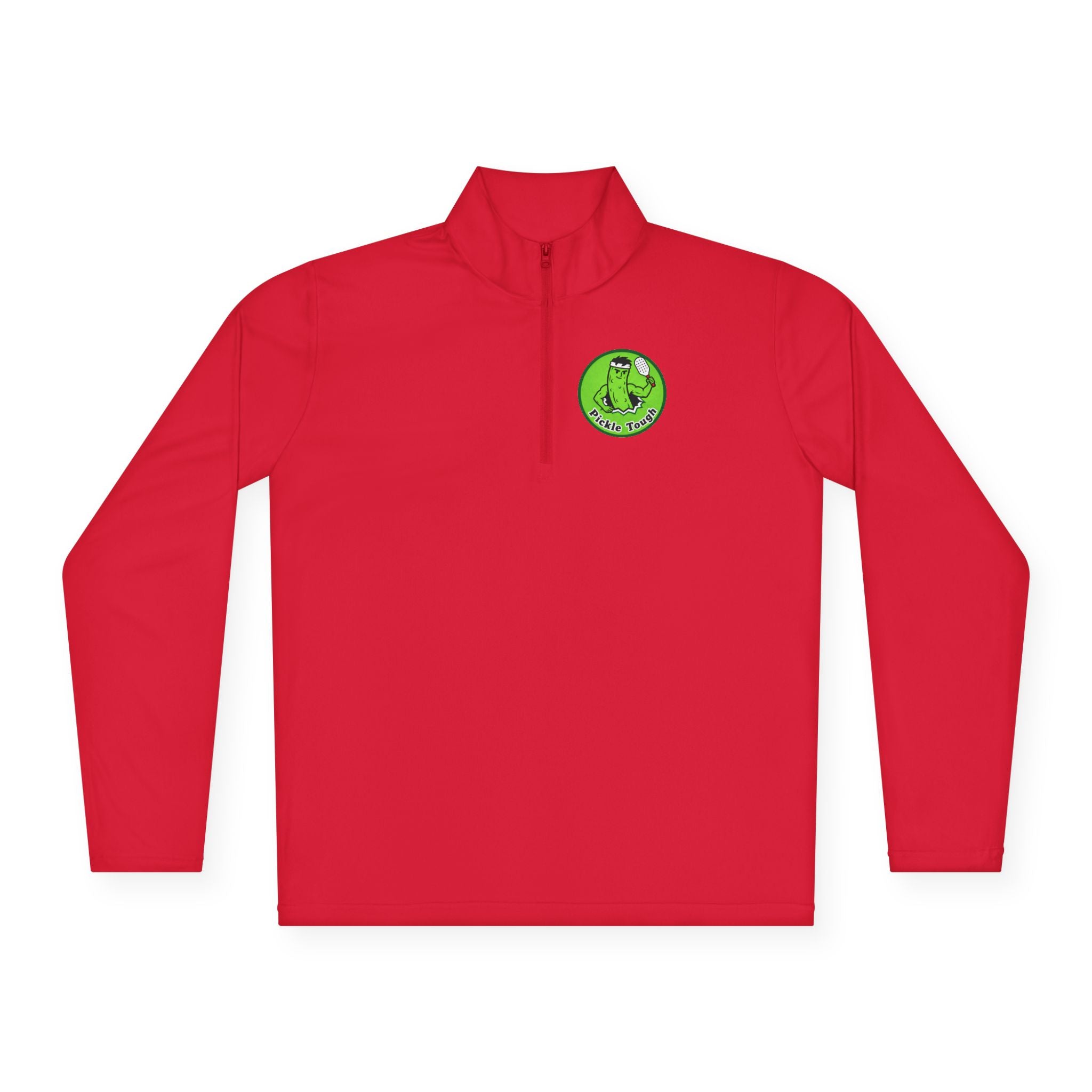 Pickle Man Retro Logo Quarter-Zip Pullover | Quarter-Zip Long Sleave Shirt Unisex