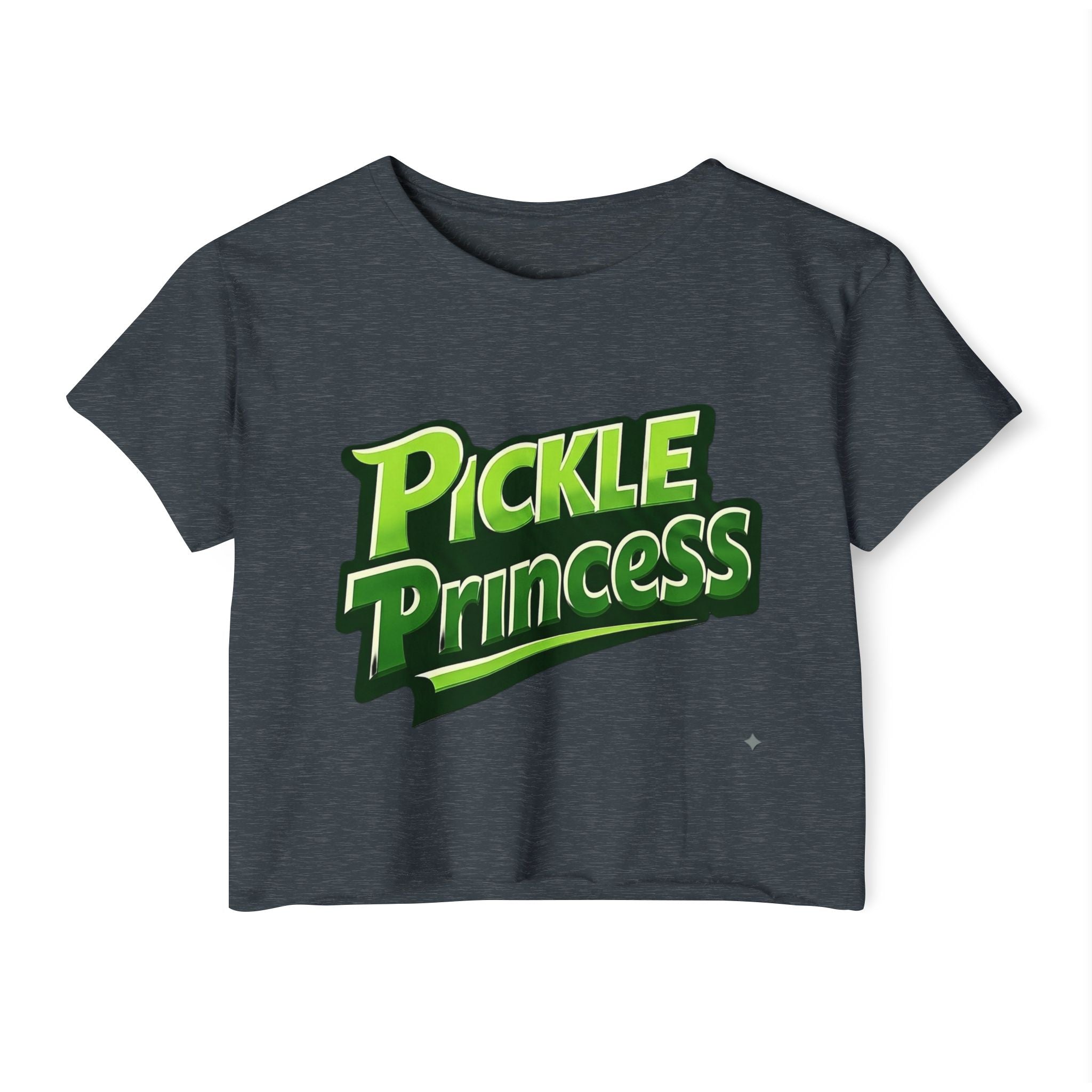 Pickle Princess Crop Top — Women's Festival Graphic Tee