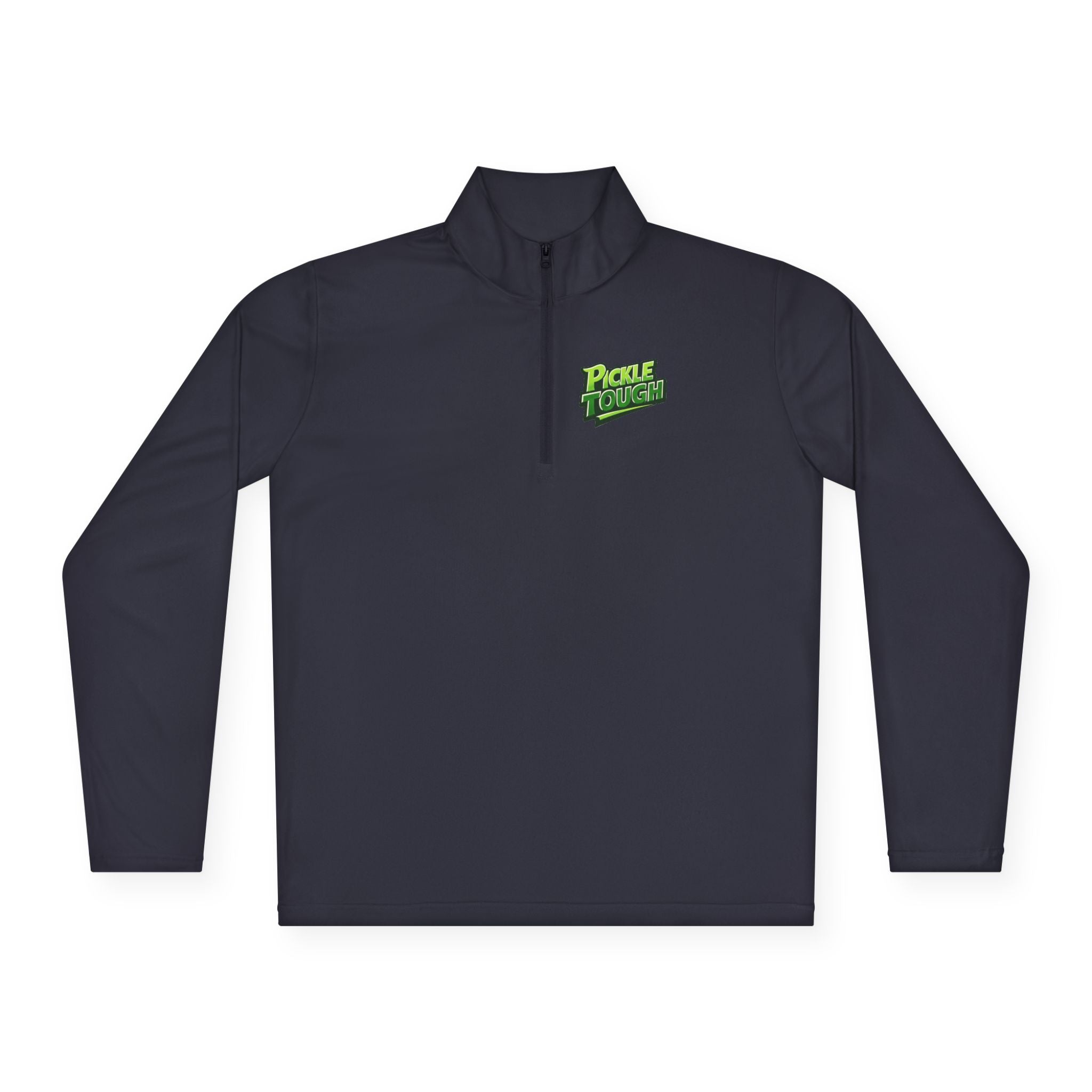 Pickle Tough Logo Quarter-Zip Pullover | Quarter-Zip Long Sleave Shirt Unisex