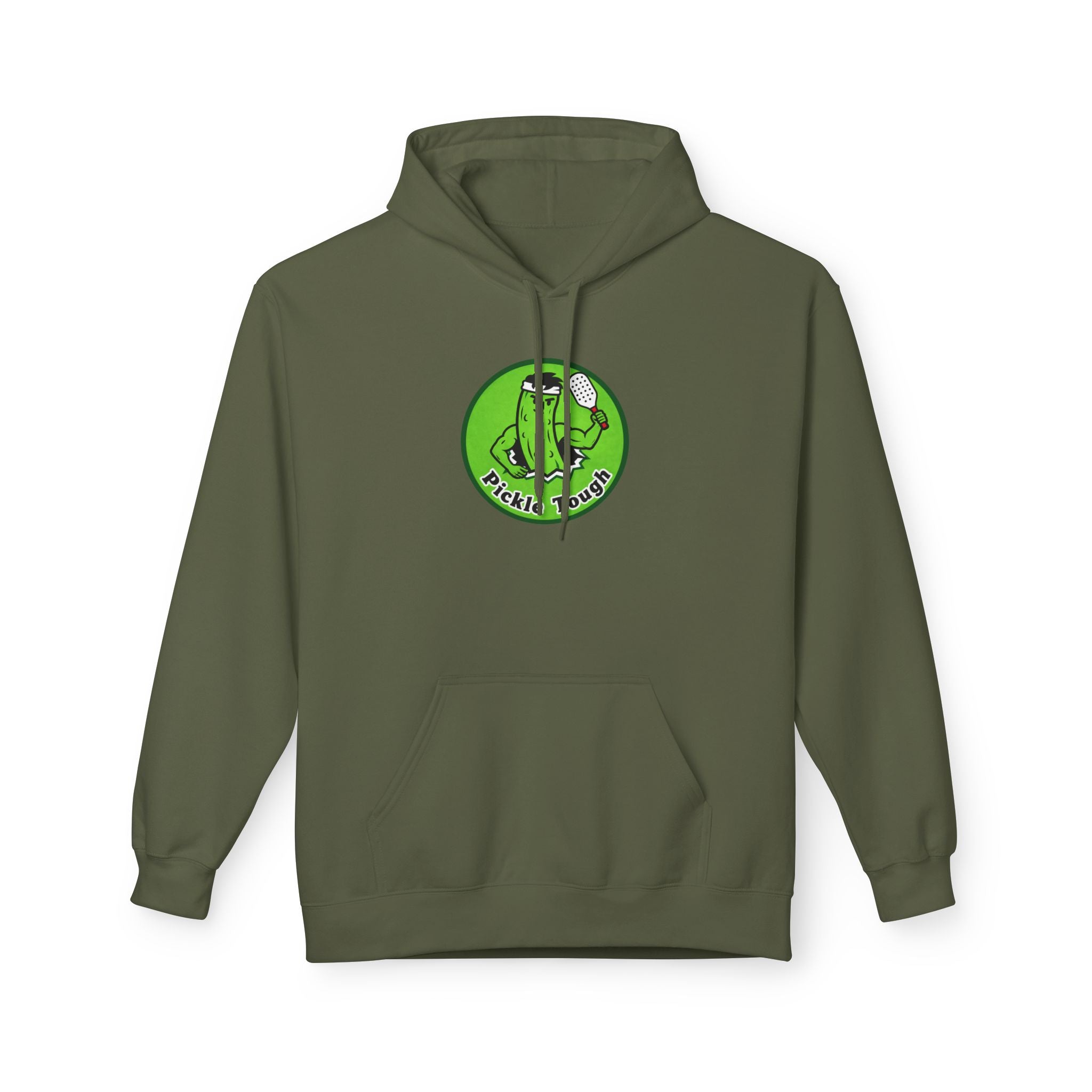Retro Pickle Man Pickleball Hoodie -  Hooded Sweatshirt Pullover