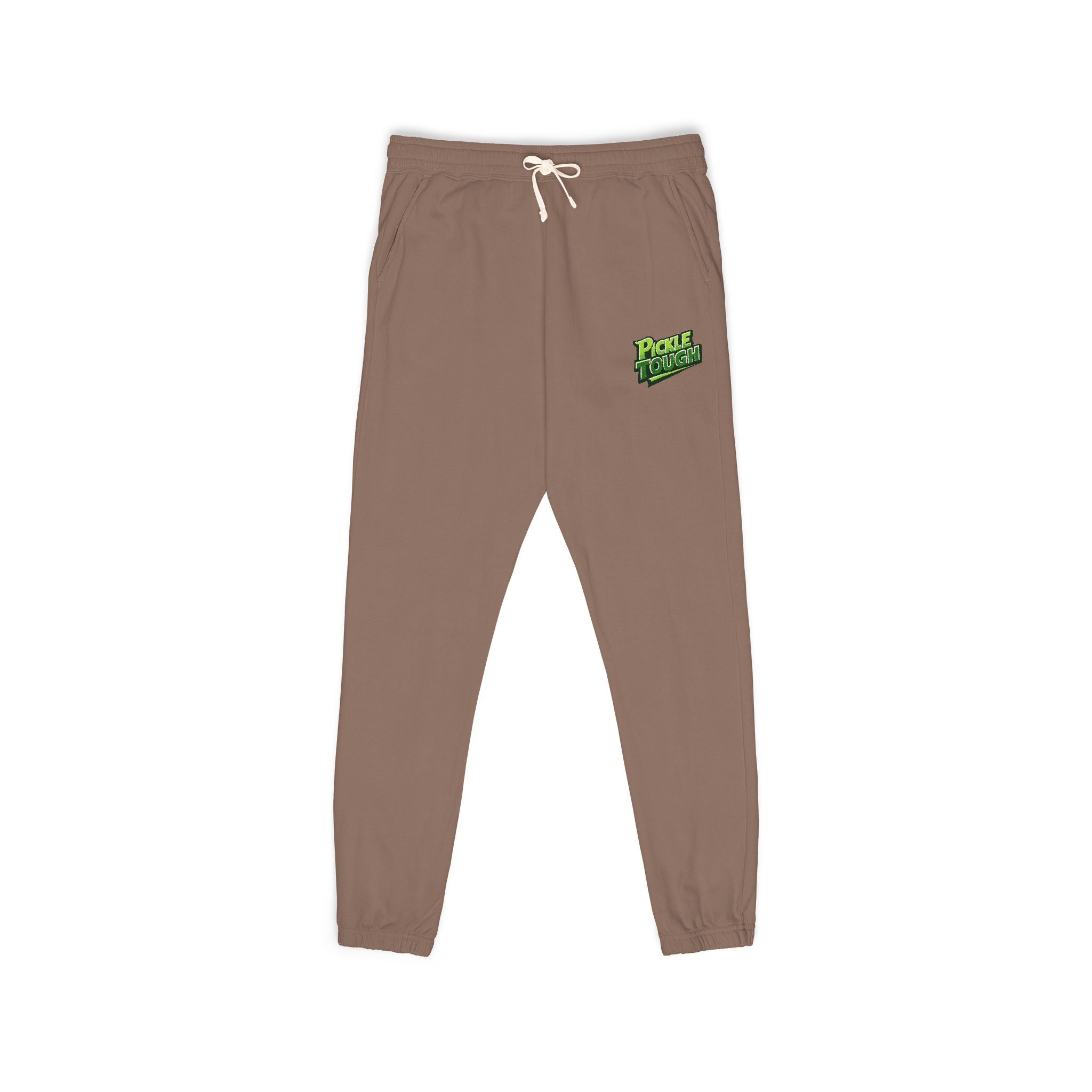 Pickle Tough Pickleball Sweatpants — Olive Fleece Joggers Unisex