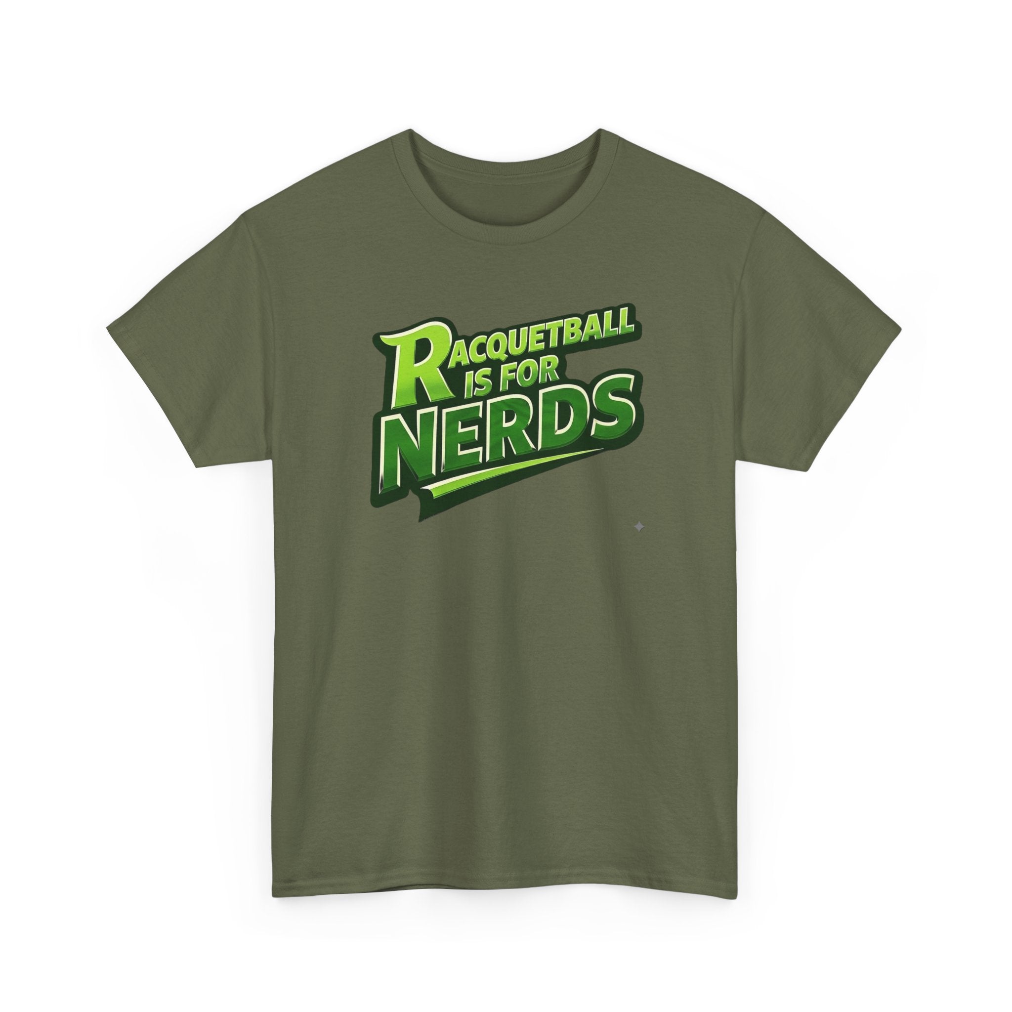 "Racquetball  Is for Nerds" Pickleball T-Shirt — 100% Cotton Two Sided T-Shirt Unisex
