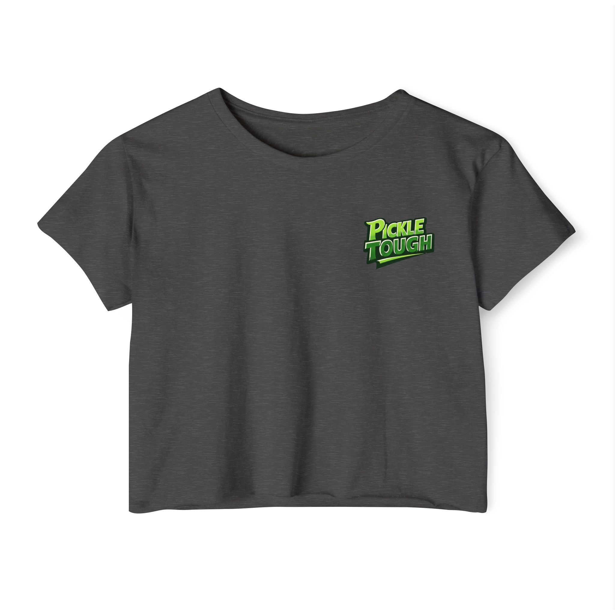 Pickle Tough Logo- Pickleball Crop Top